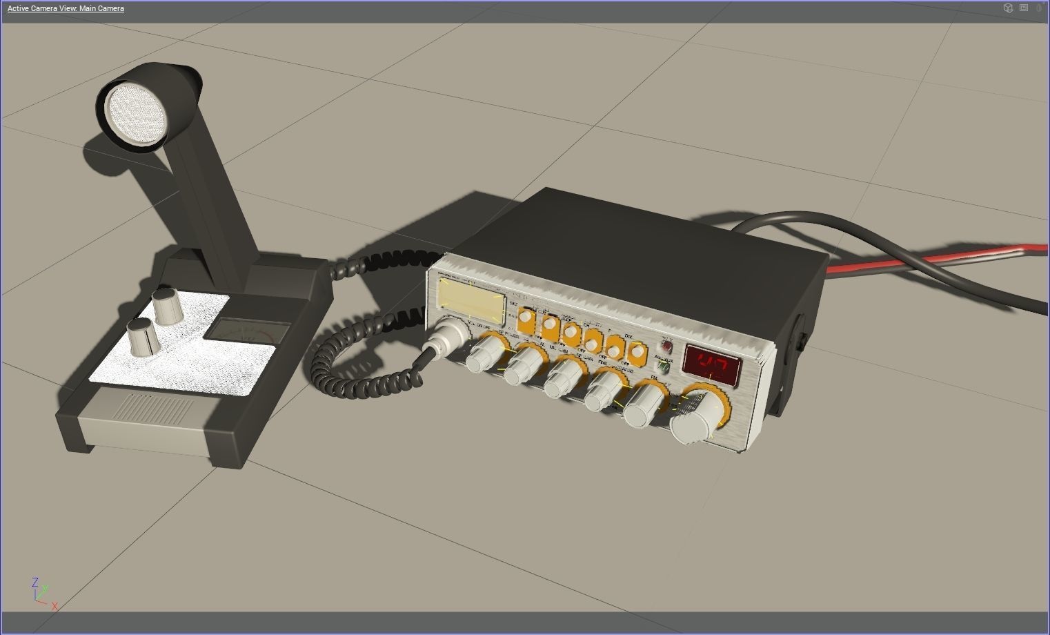 President Jackson II classic CB Radio 3D model_1
