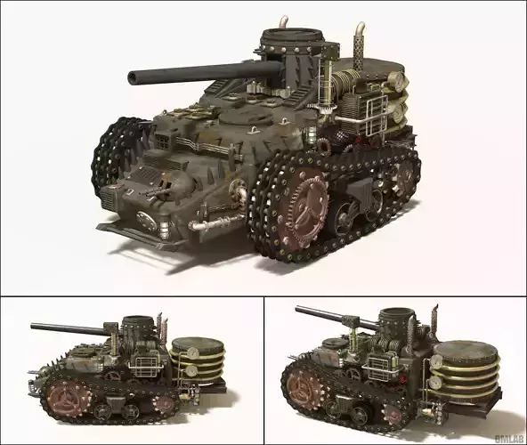 Steampunk Tank 3D model
