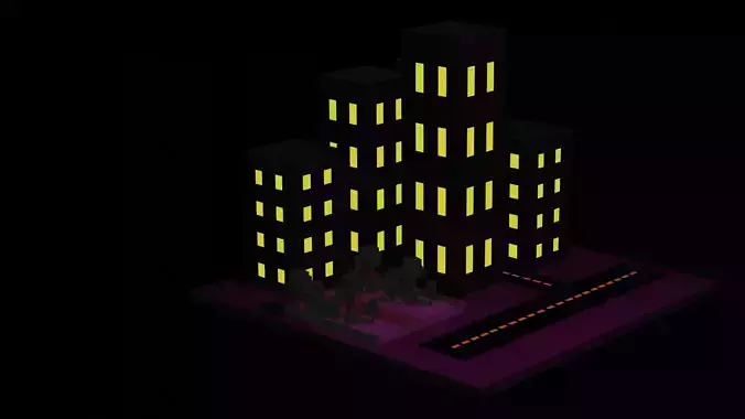 dark city Free 3D model