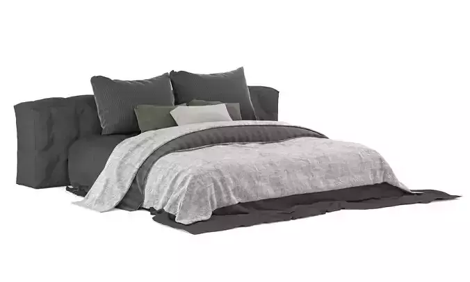 Adairs bed Free 3D model