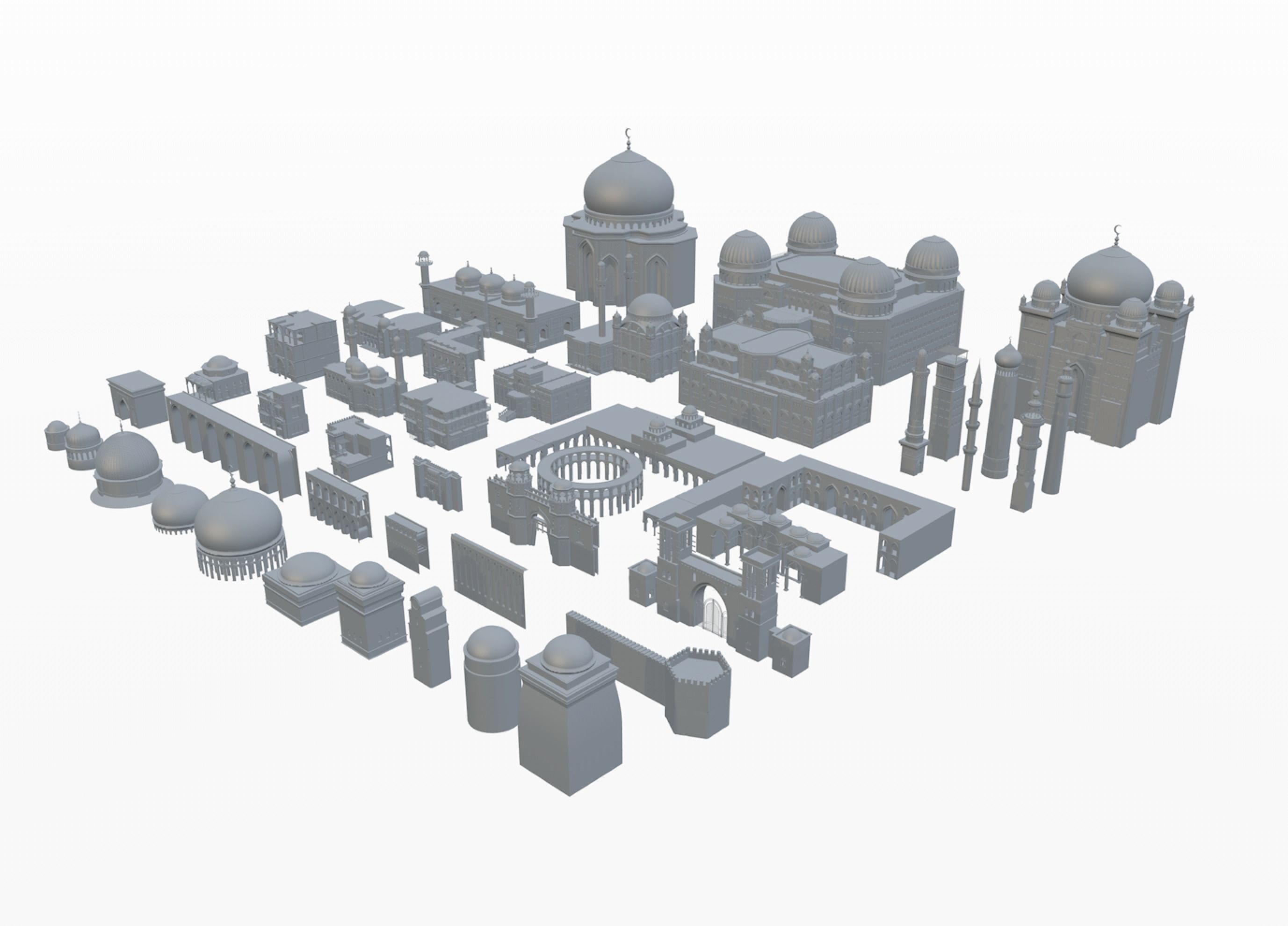 Middle East 3D model_4