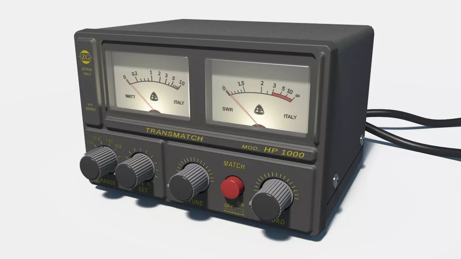 Zetagi HP-1000 SWR-Power meter 3D model_0