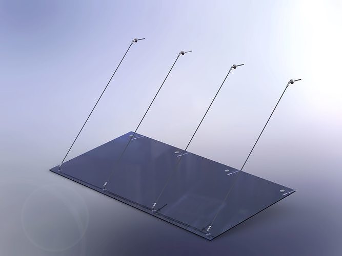 All-glass visor 3D model