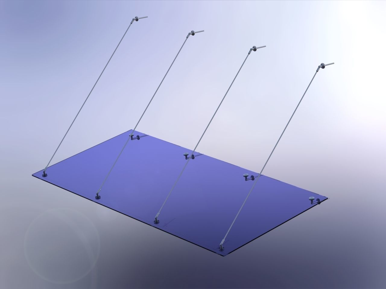 All-glass visor 3D model_1