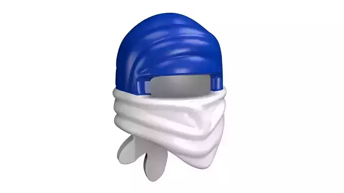 High quality model lego ninjago hair mask 3D 3D model