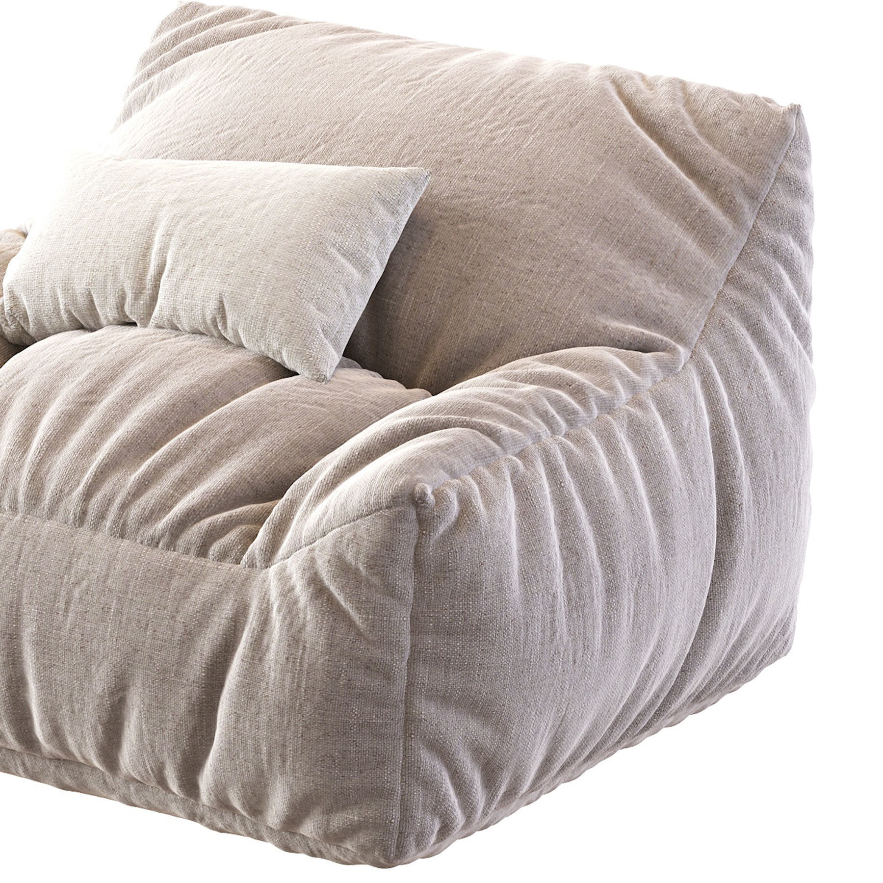 Big Joe Lux Large Bean Bag Chair Lounger 3D model_19