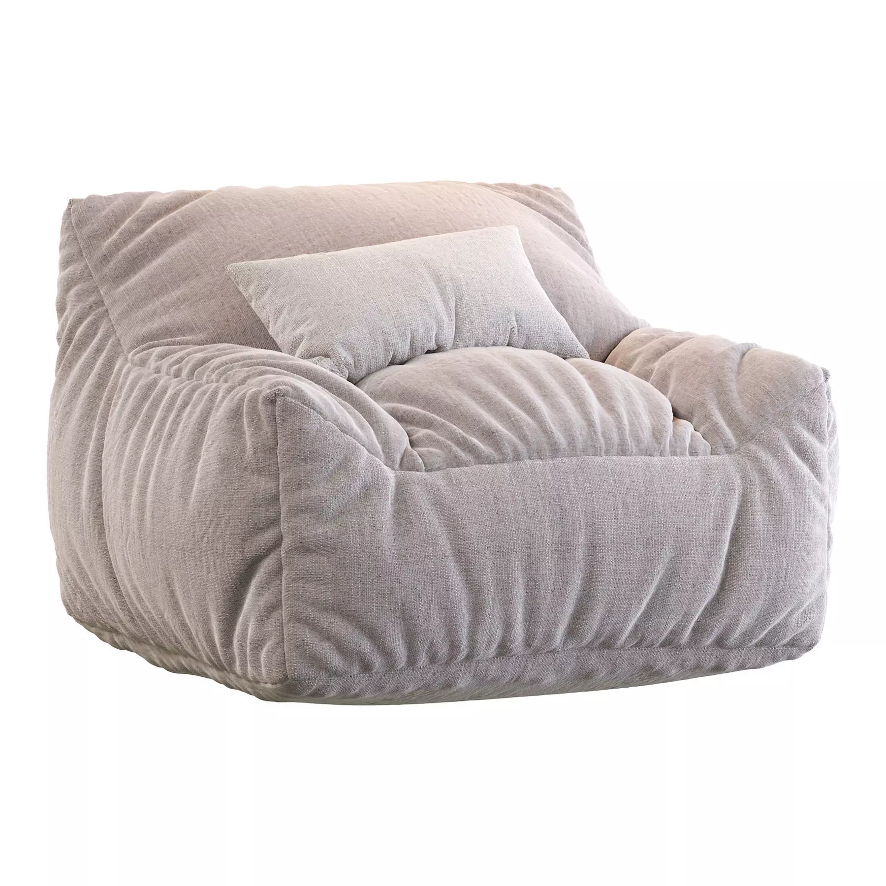 Big Joe Lux Large Bean Bag Chair Lounger 3D model_0