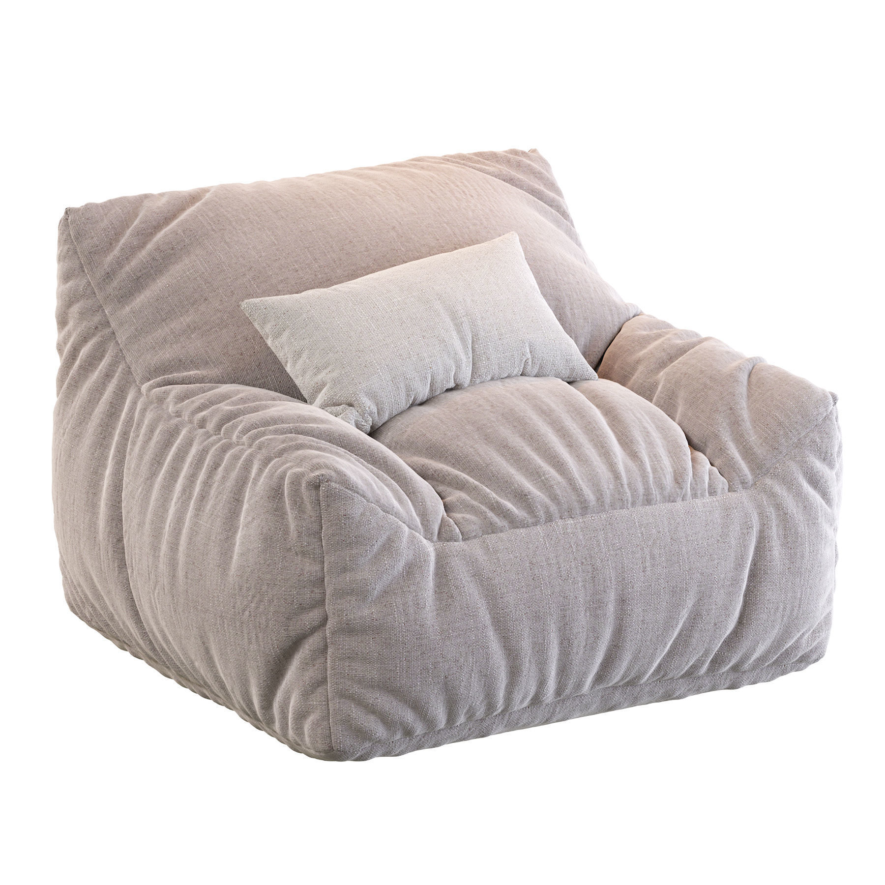 Big Joe Lux Large Bean Bag Chair Lounger 3D model_2