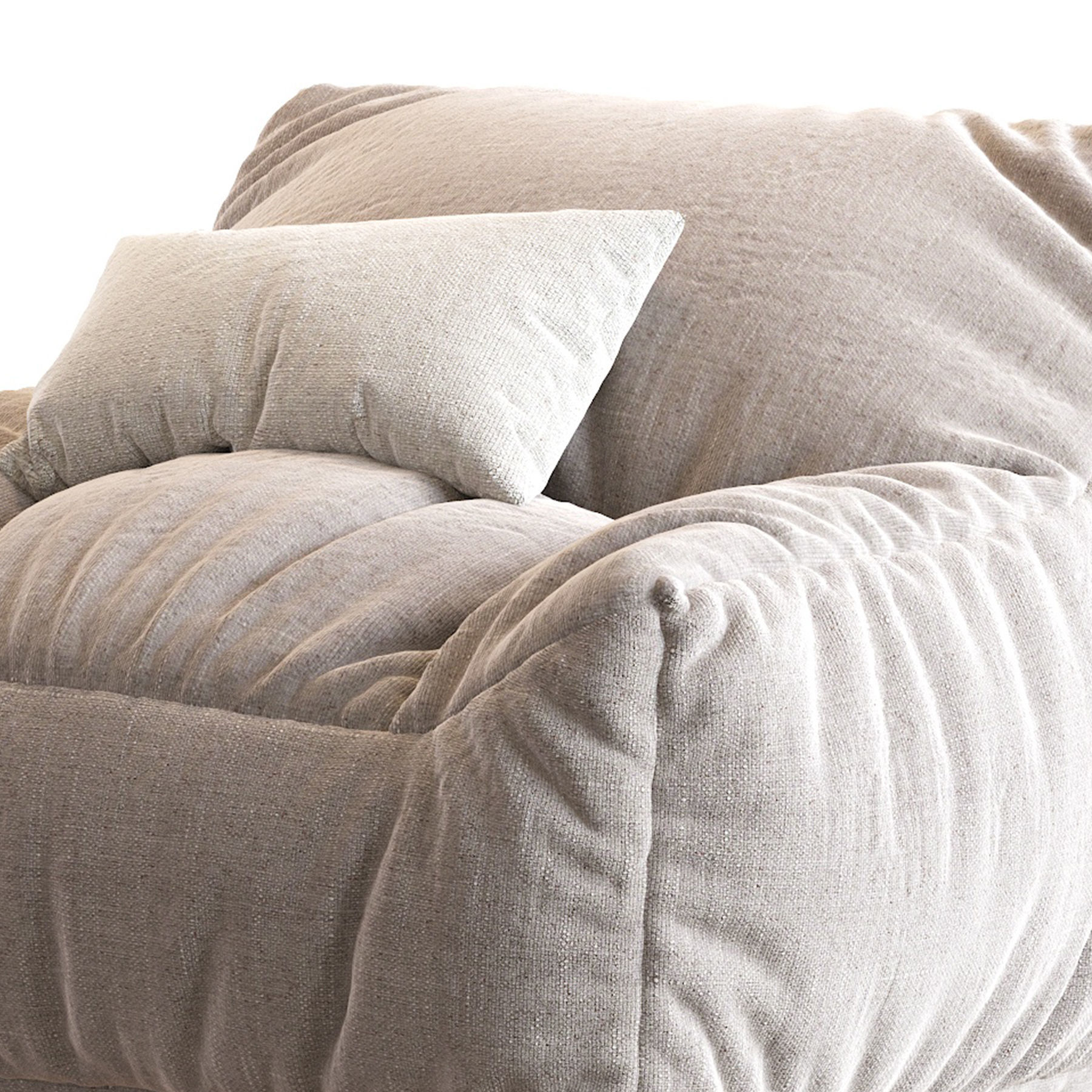 Big Joe Lux Large Bean Bag Chair Lounger 3D model_23