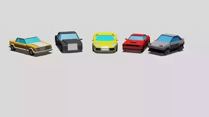 Low poly cars lamborghini