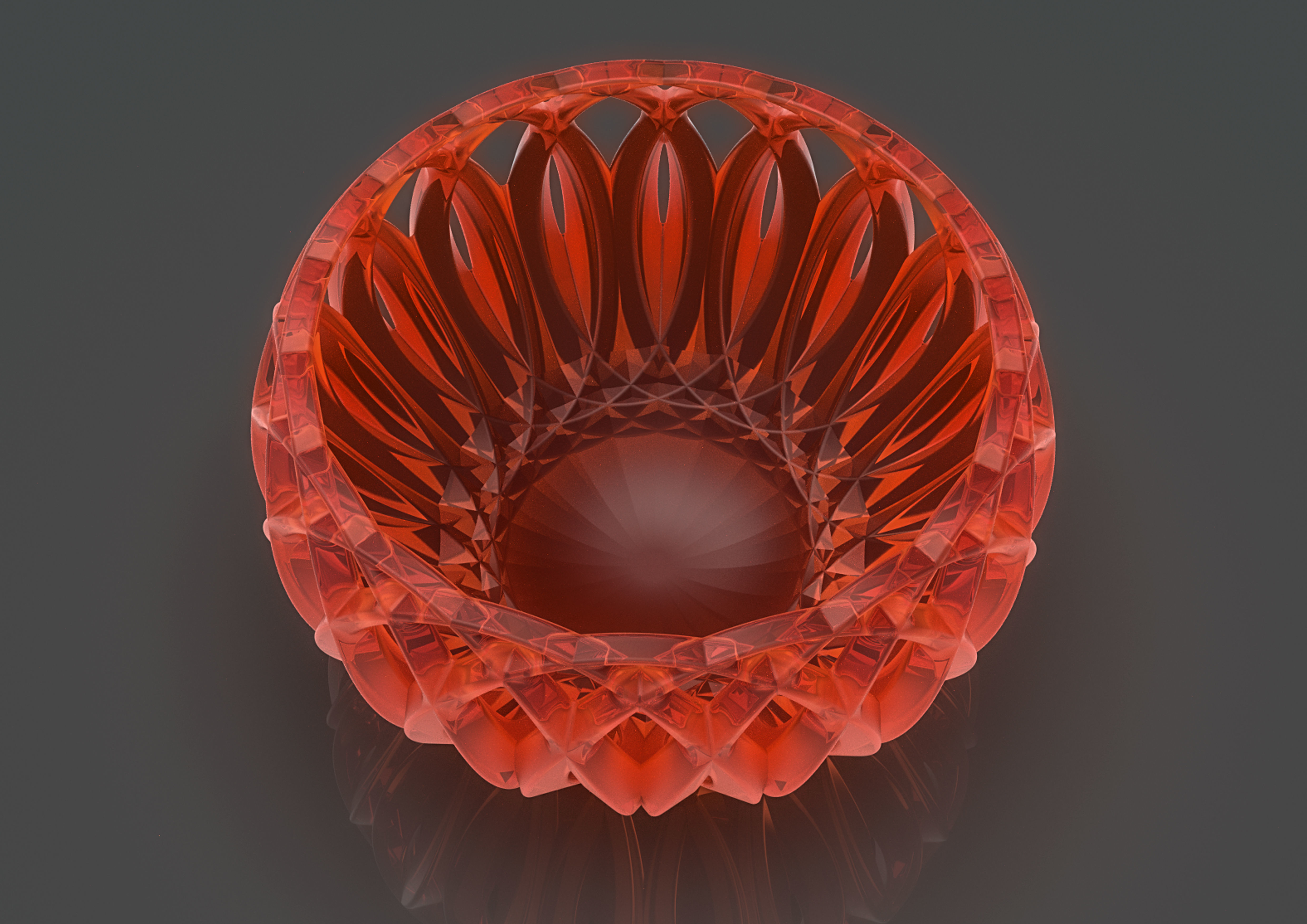 vasehub glass bowl 3D print model_2