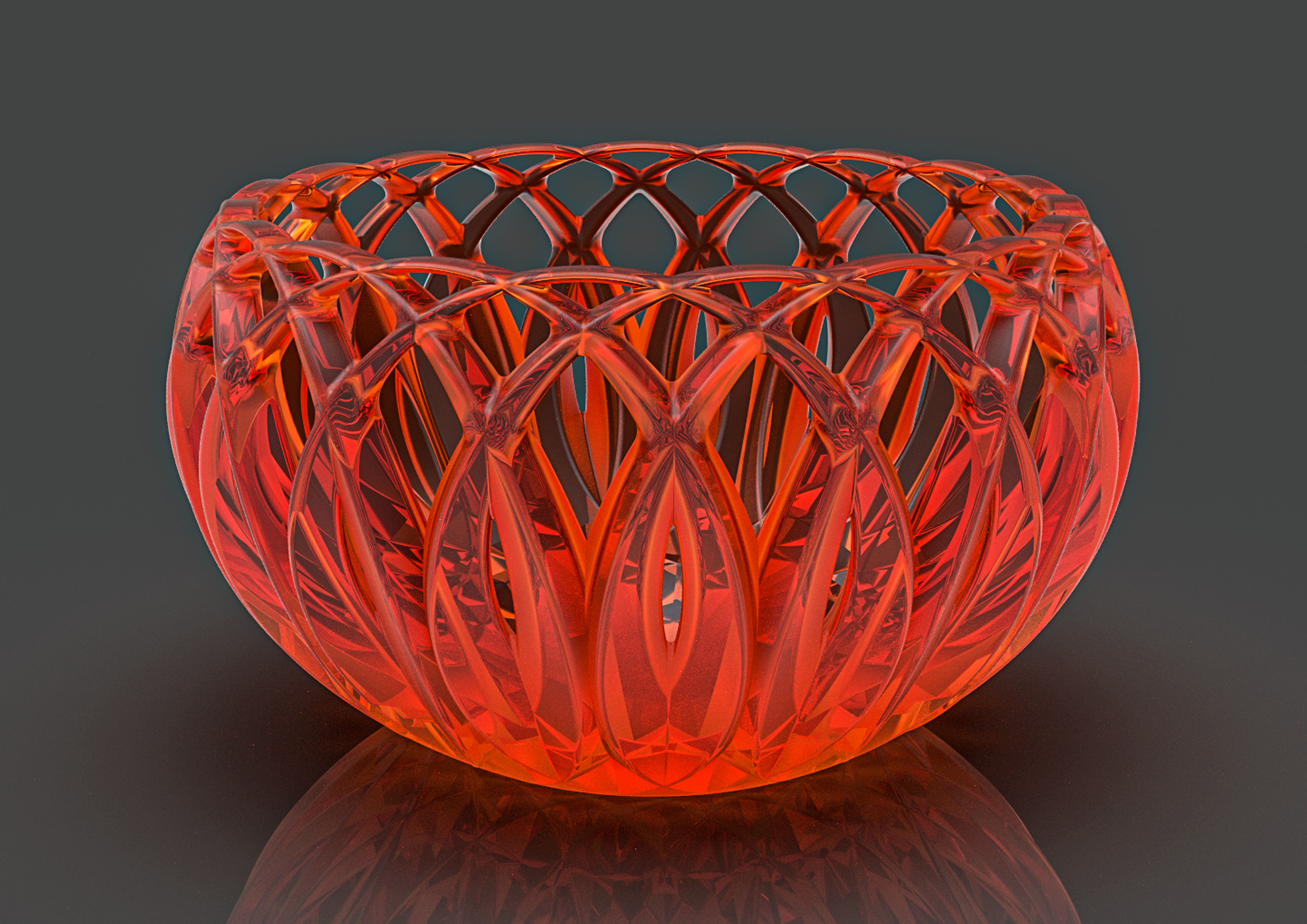 vasehub glass bowl 3D print model_1