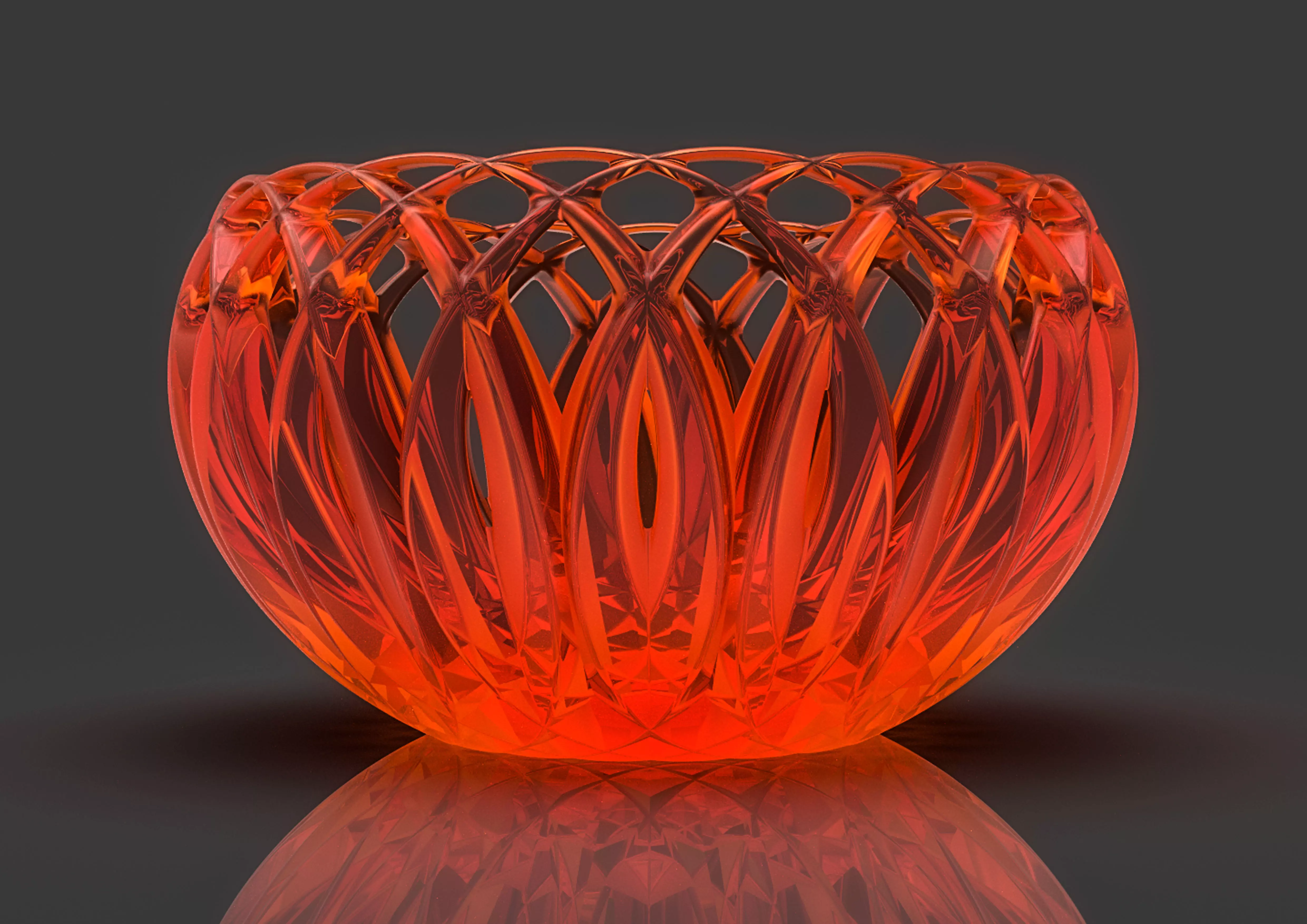 vasehub glass bowl 3D print model_0