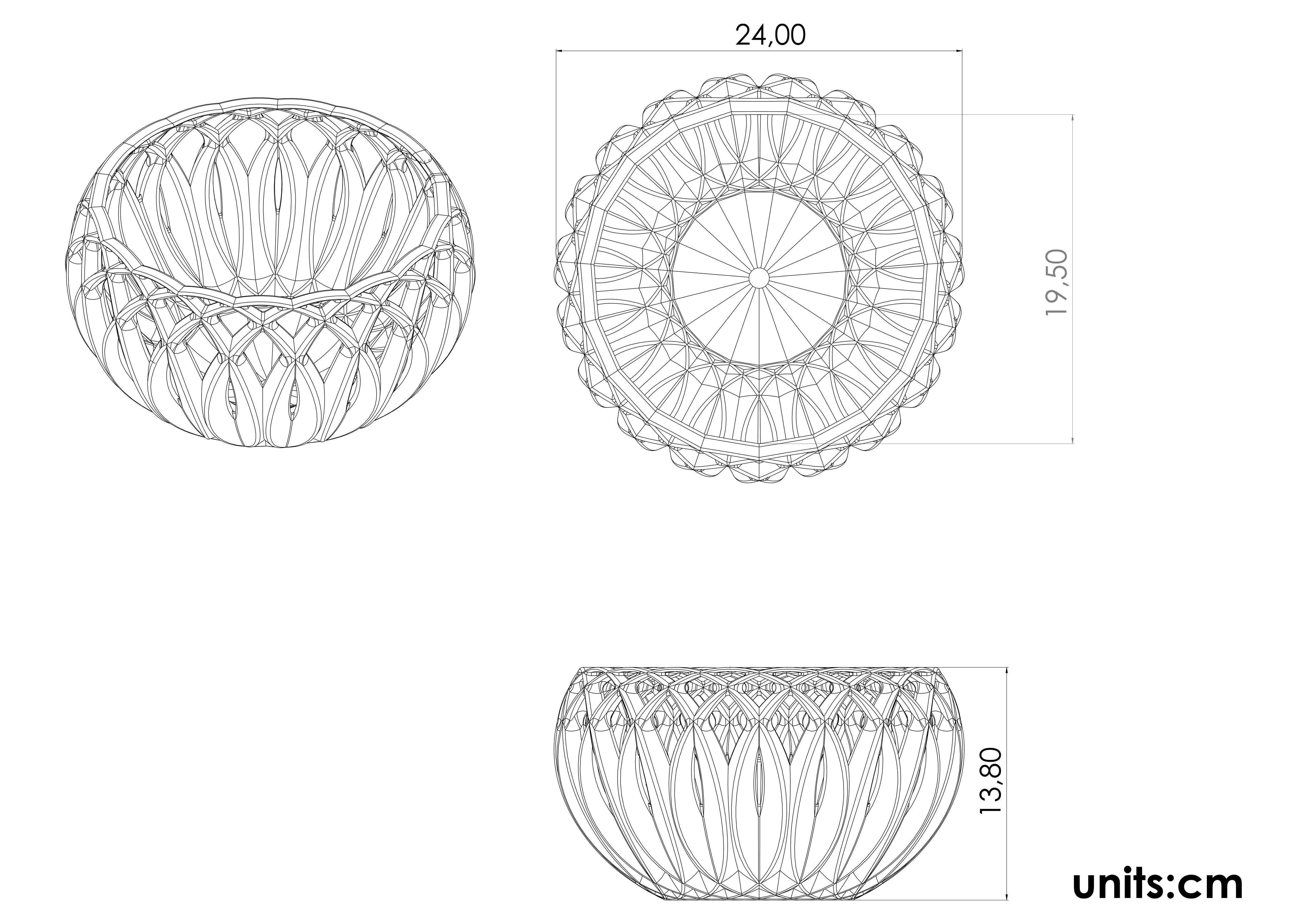 vasehub glass bowl 3D print model_6