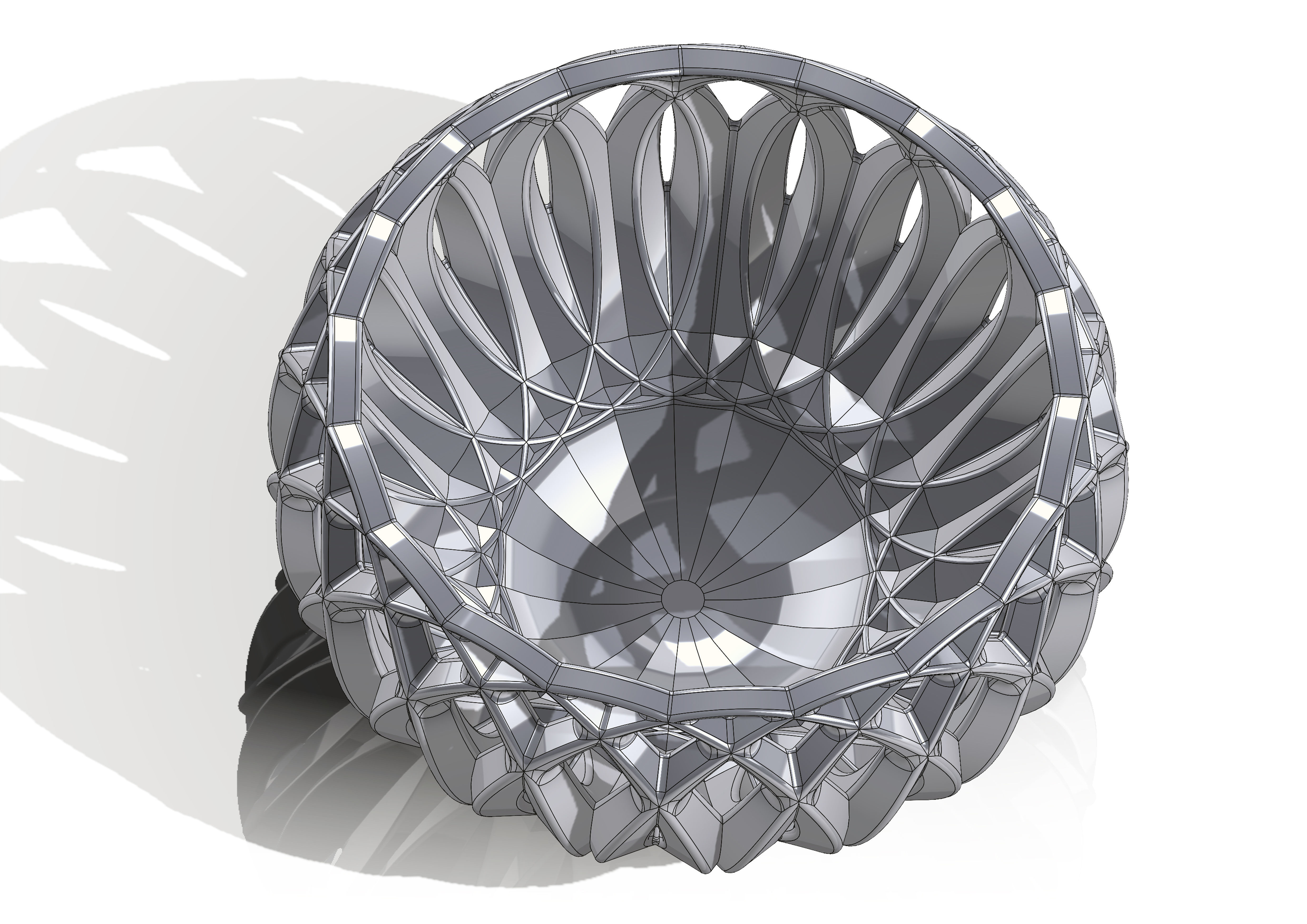 vasehub glass bowl 3D print model_4