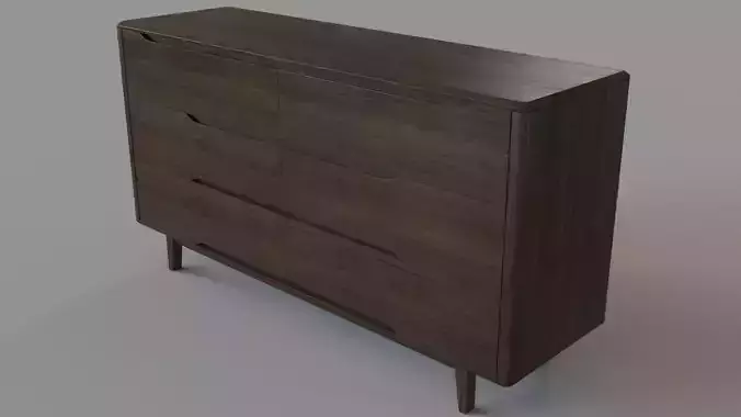 Currant Six Drawer Dresser Black Walnut