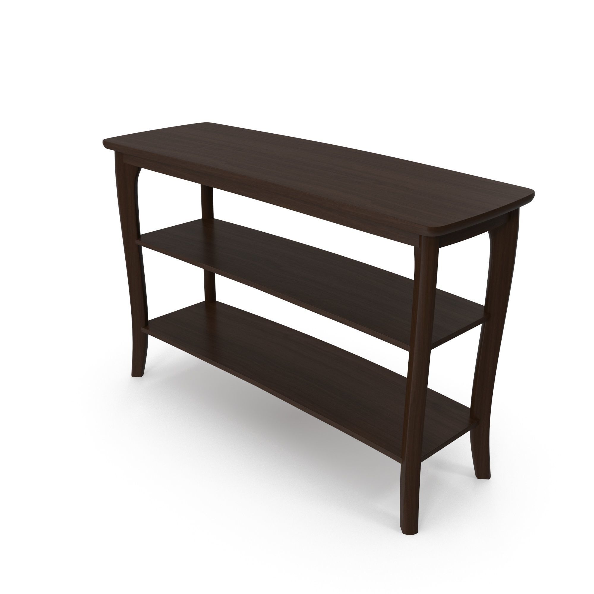 Chloe Console Table Mahogany Free 3D model_1