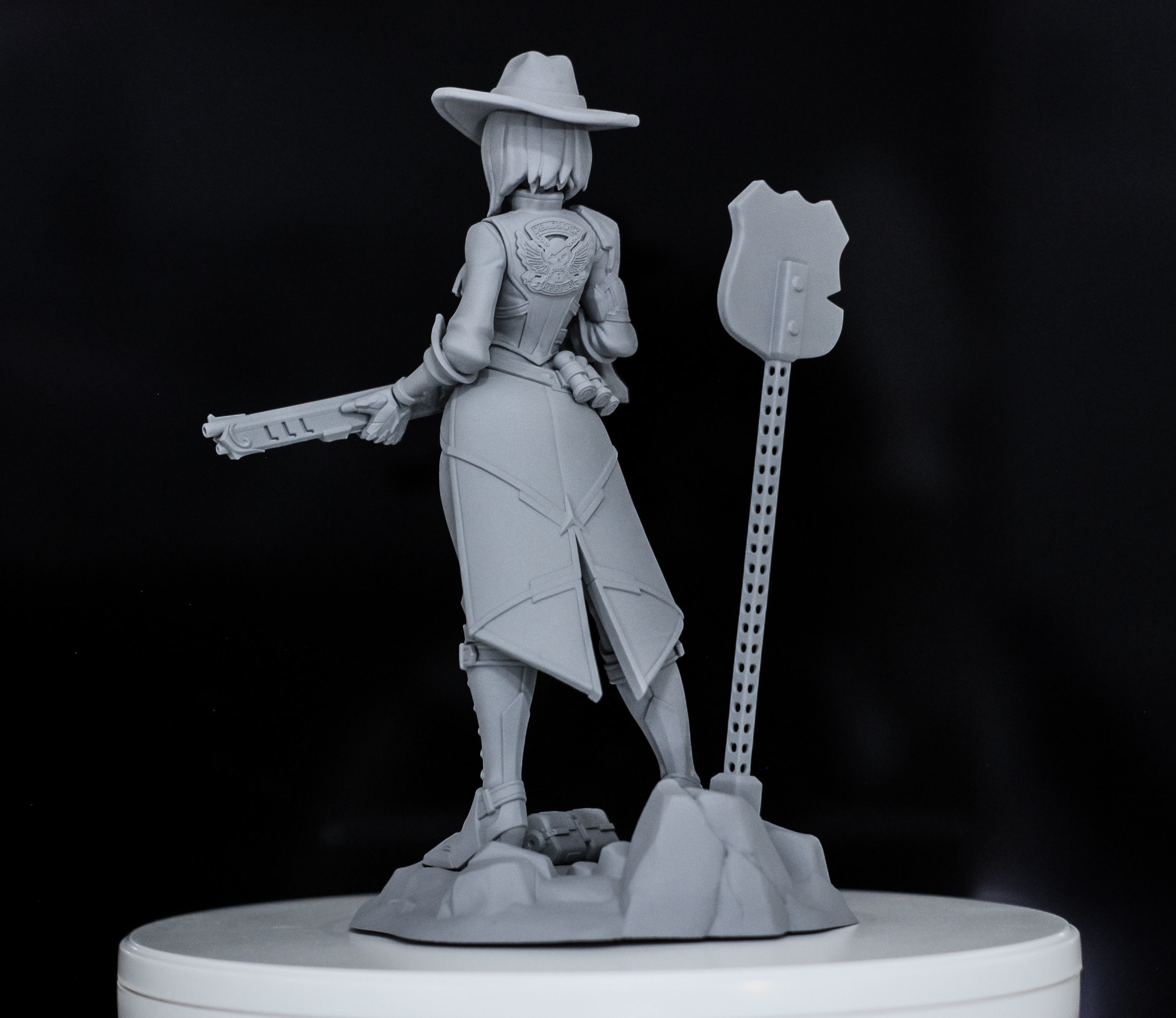 Ashe Overwatch 3D print model_3
