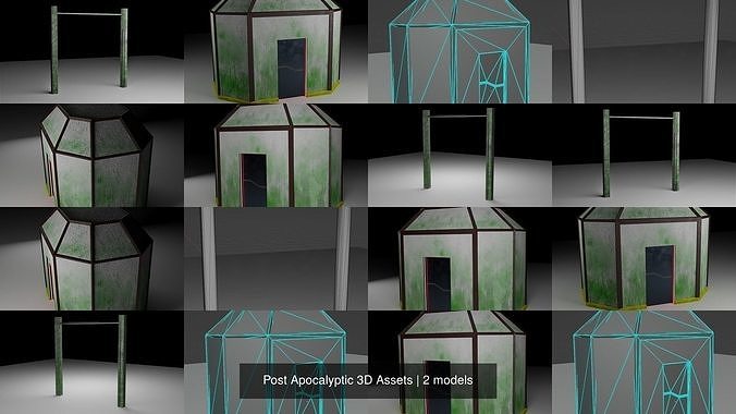 Post Apocalyptic 3D Assets 3D Model Collection