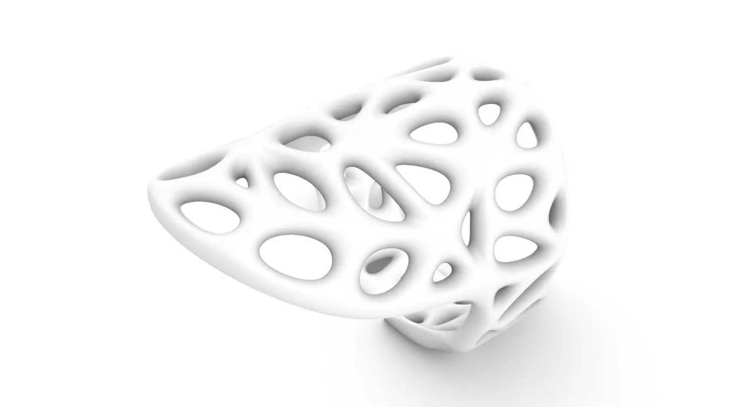 biogrid ring flat and broad 3D print model