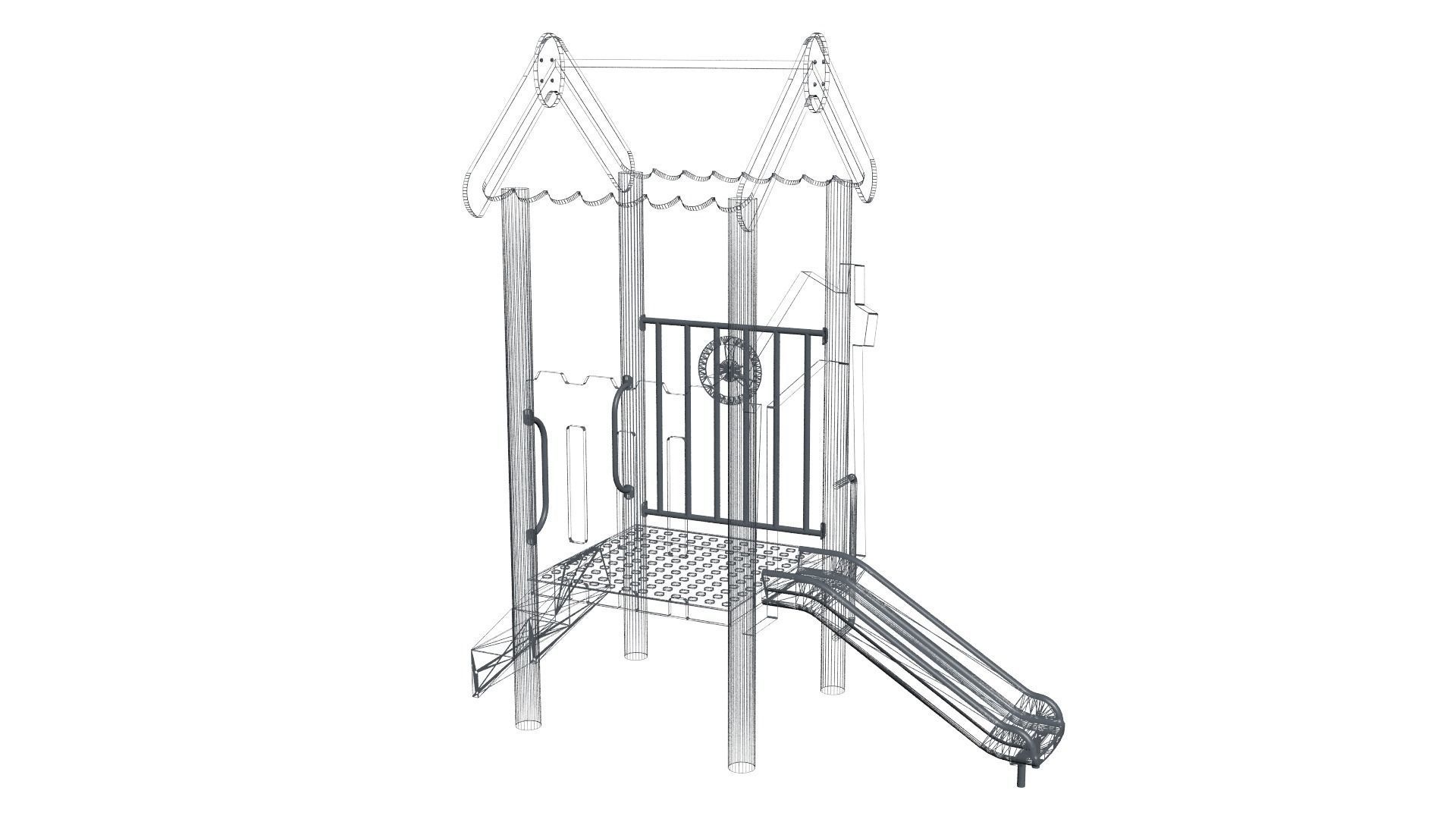 Mini Playground Free low-poly 3D model_7