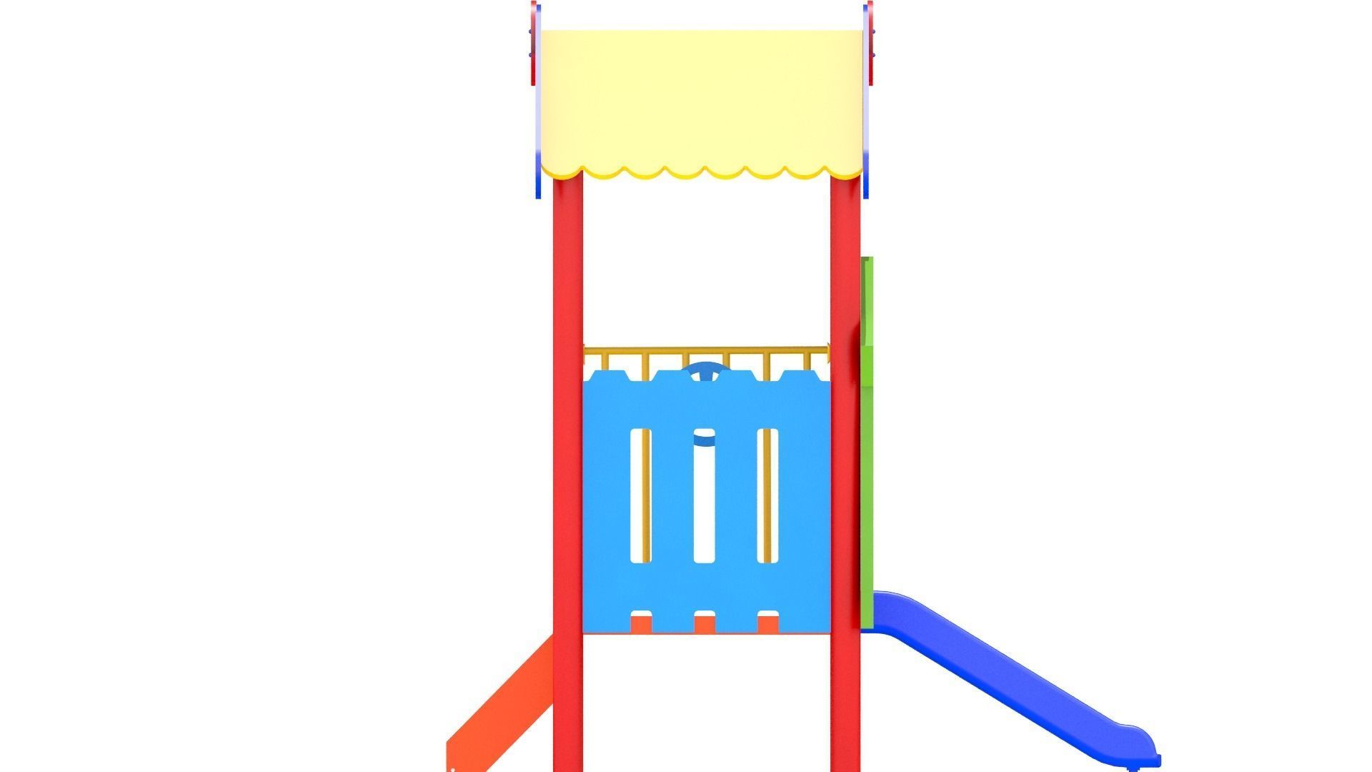 Mini Playground Free low-poly 3D model_4