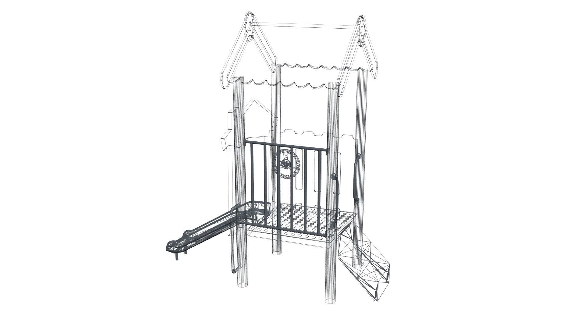 Mini Playground Free low-poly 3D model_8