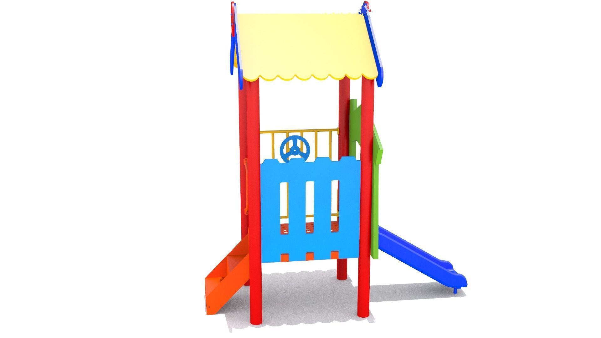Mini Playground Free low-poly 3D model_1
