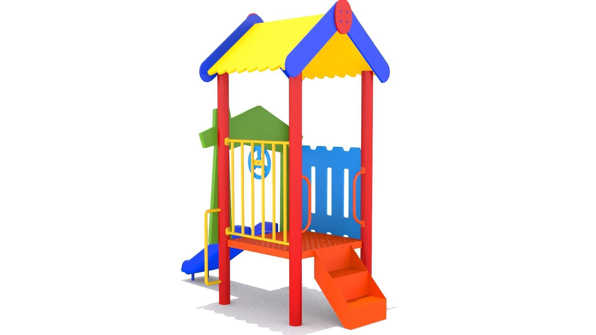 Mini Playground Free low-poly 3D model_2