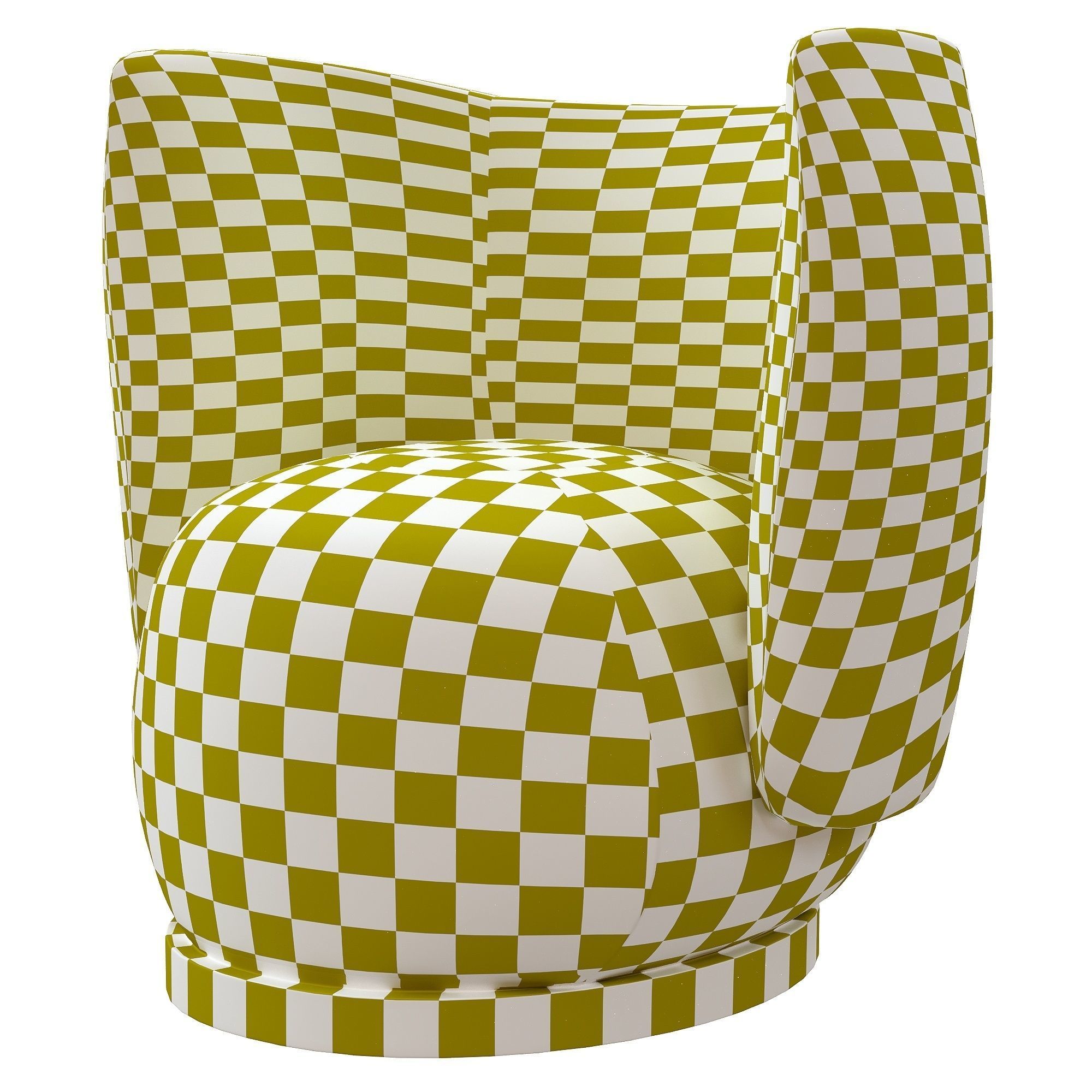 Rico Swivel Lounge Chair 3D model_4