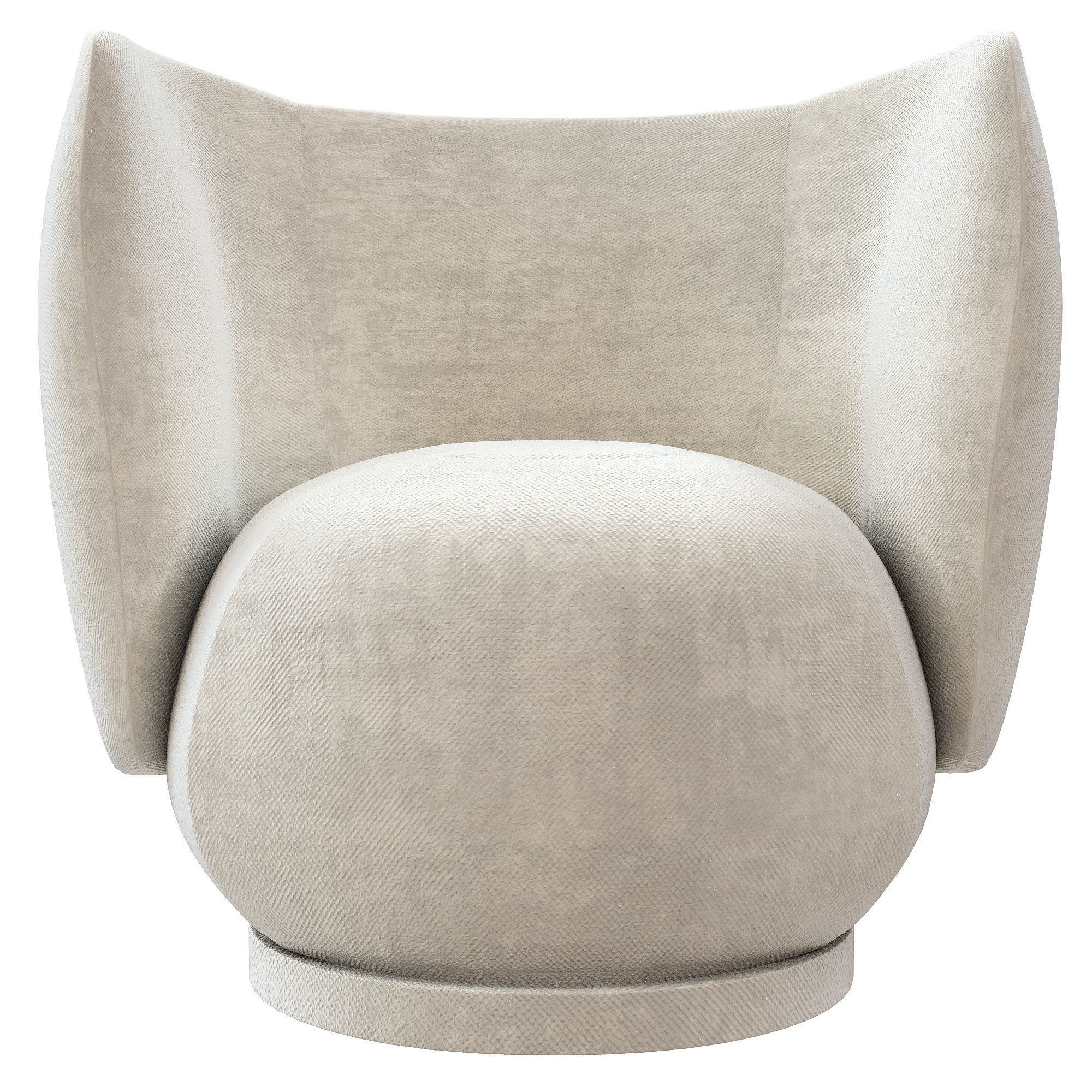 Rico Swivel Lounge Chair 3D model_1