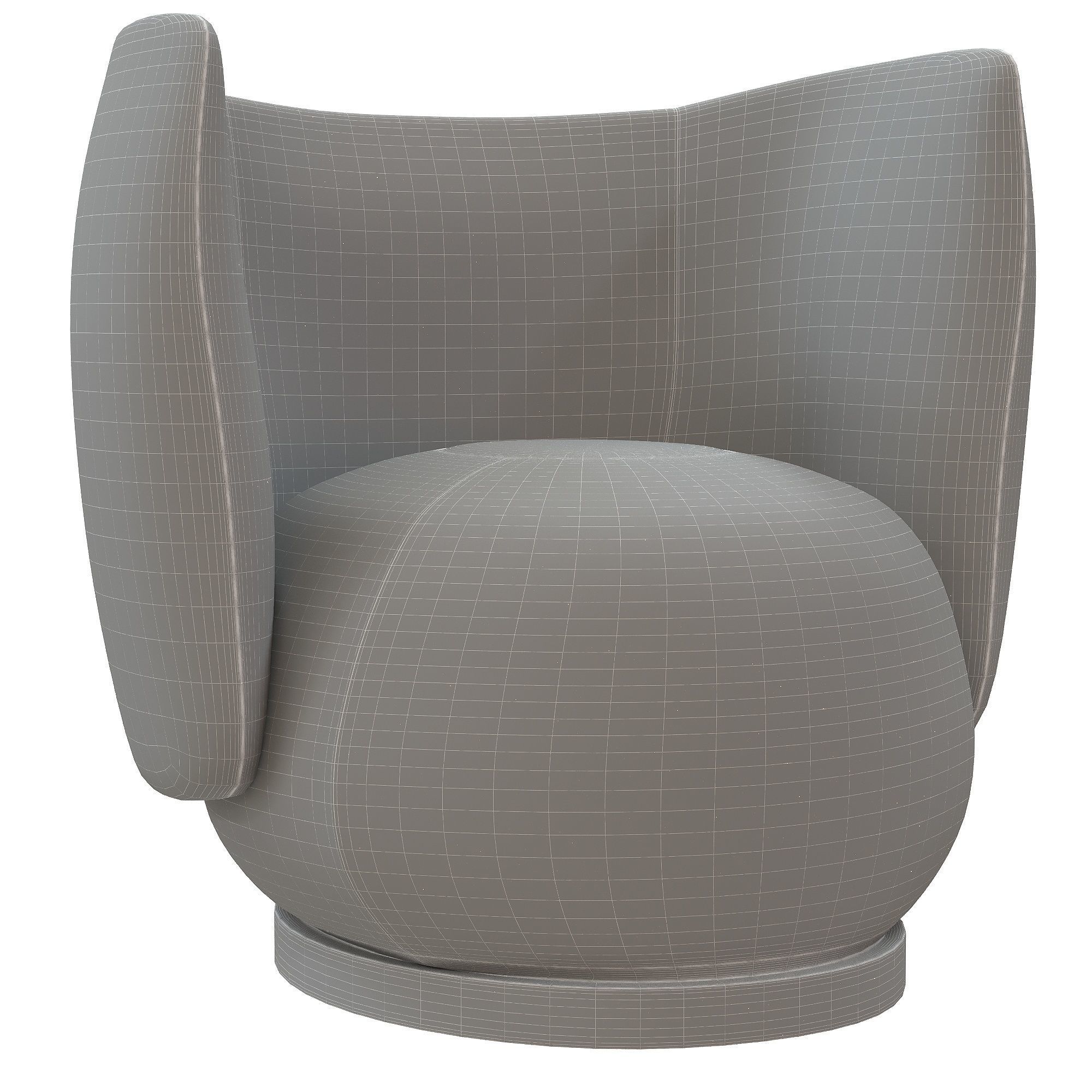 Rico Swivel Lounge Chair 3D model_6