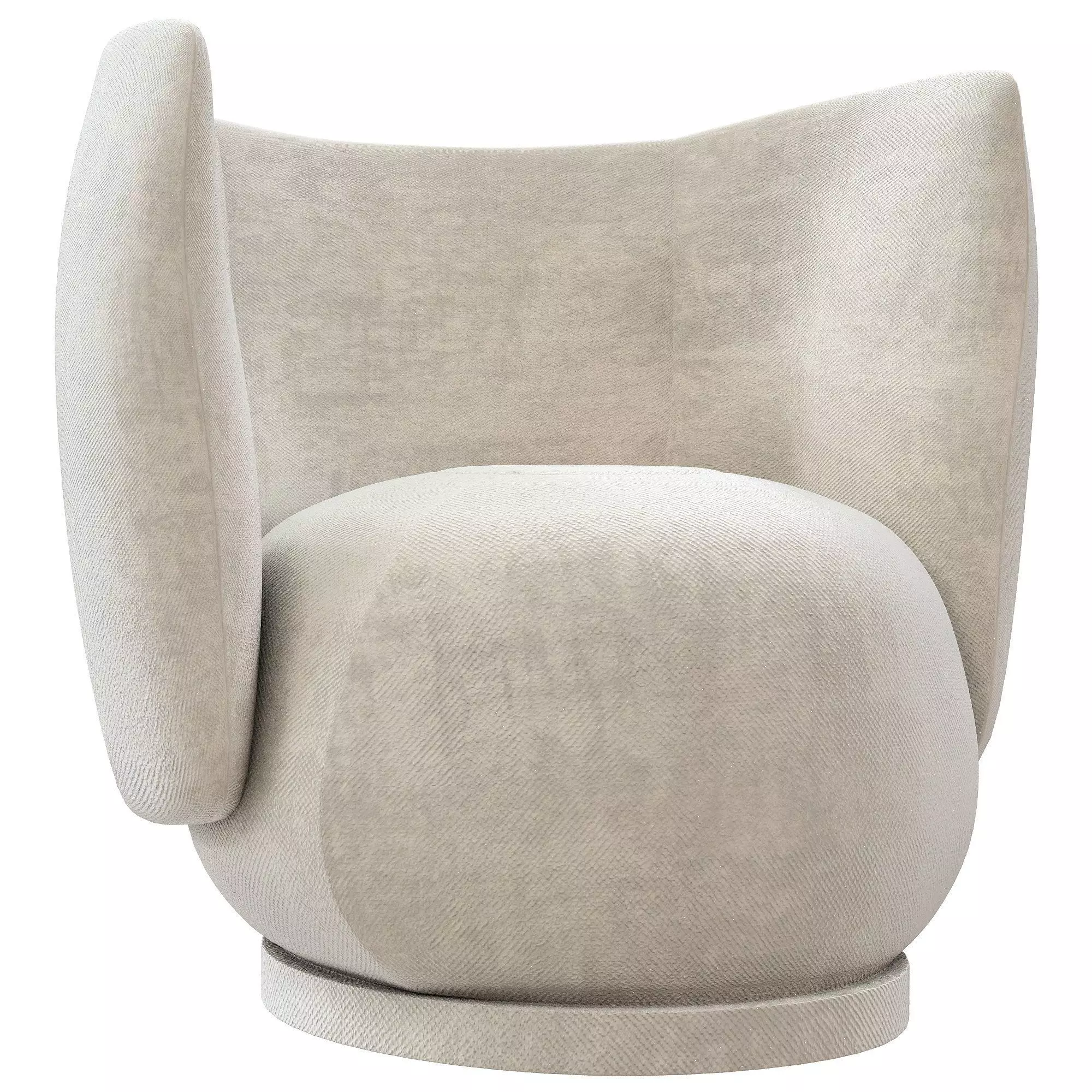 Rico Swivel Lounge Chair 3D model_0