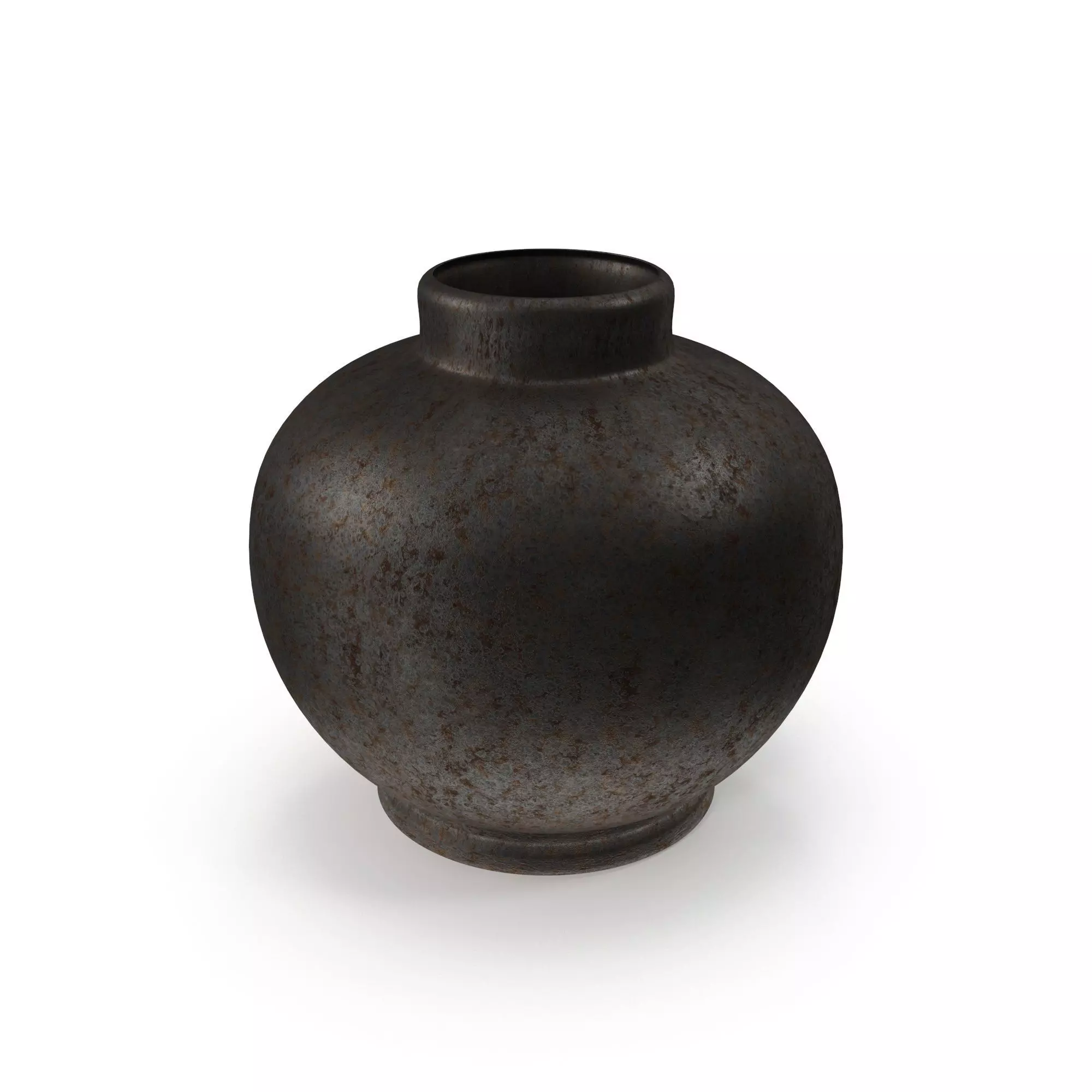 Metallic Gray Vase Free 3D model_0