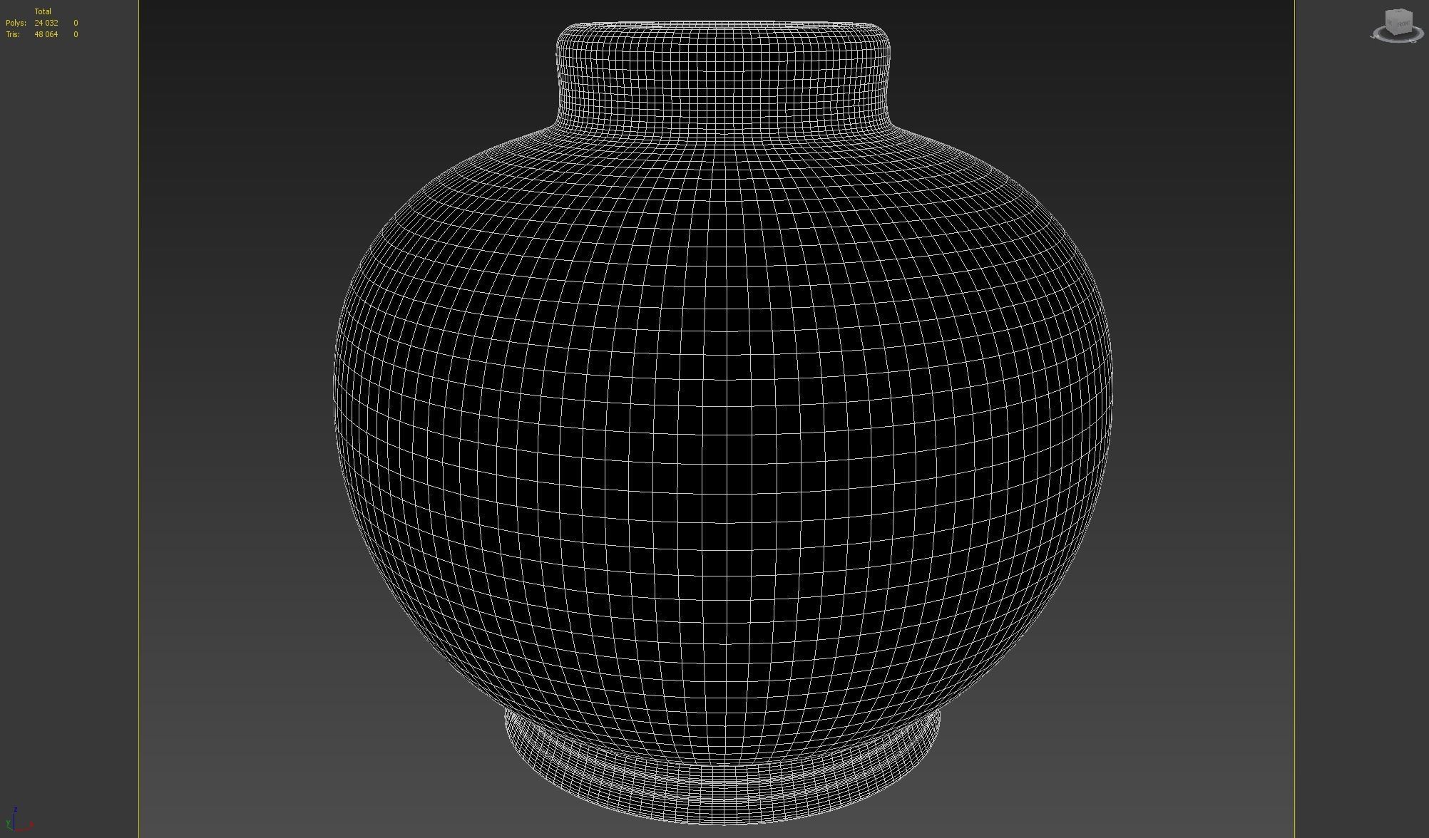 Metallic Gray Vase Free 3D model_4