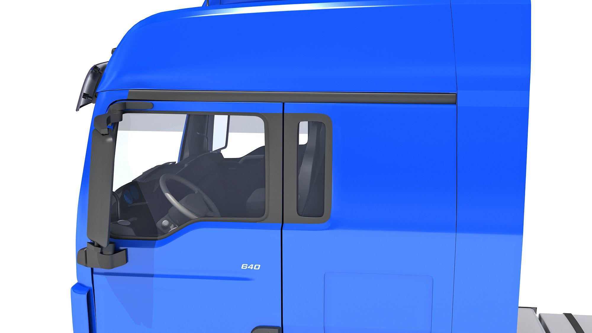 Truck with Tank Trailer 3D model_14