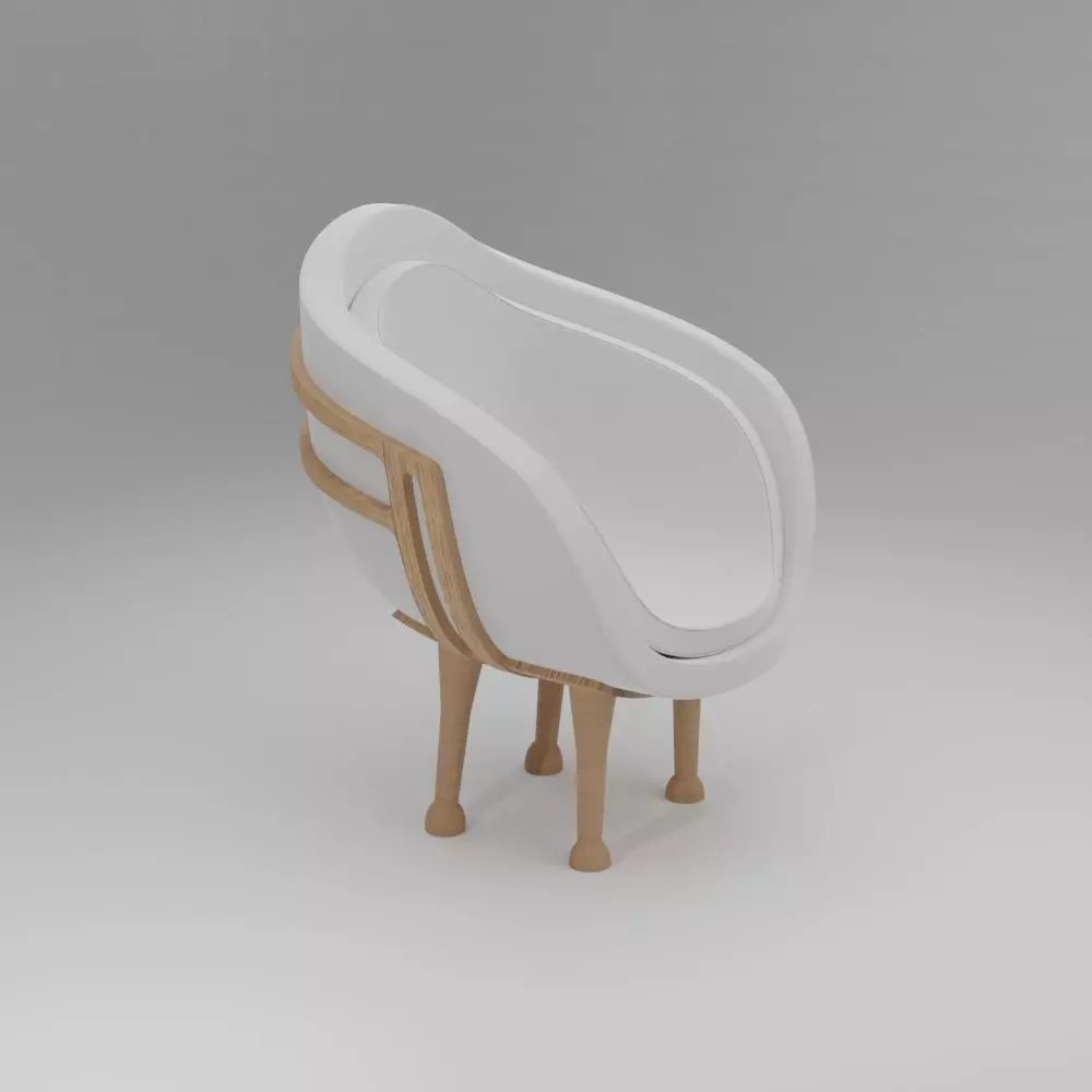 Arm chair  3D model_0