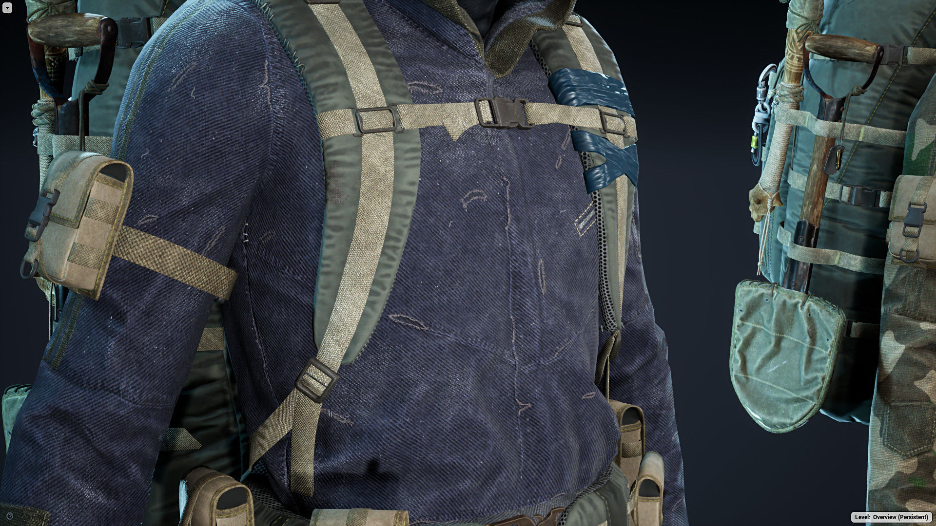 Post Apocalyptic Survivor Low-poly 3D model_8