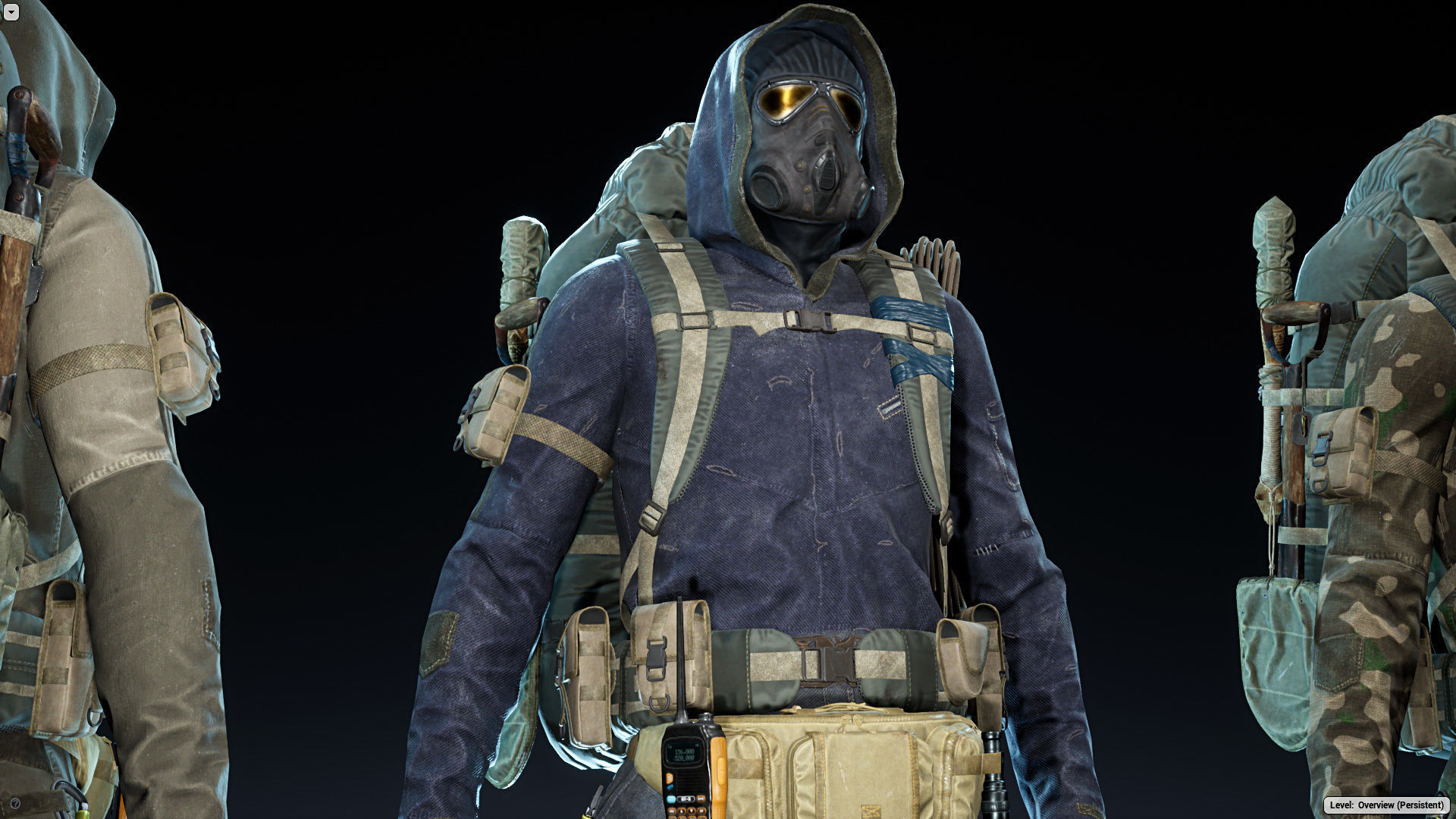 Post Apocalyptic Survivor Low-poly 3D model_7