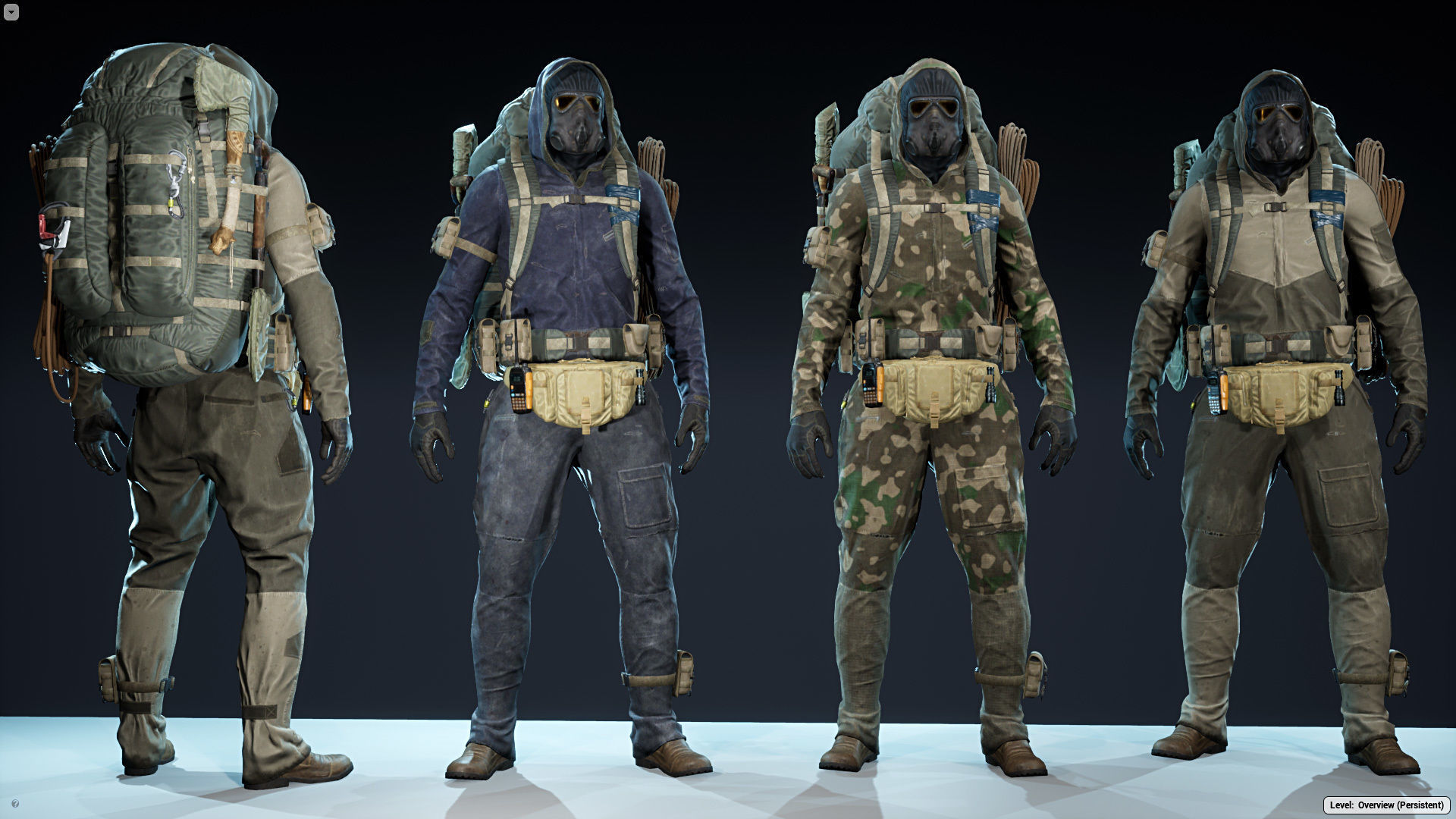 Post Apocalyptic Survivor Low-poly 3D model_2