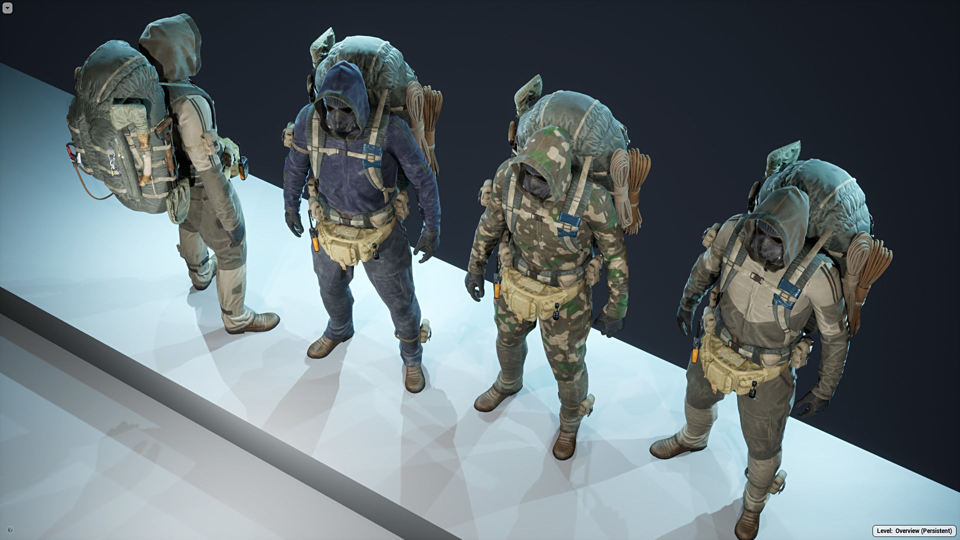 Post Apocalyptic Survivor Low-poly 3D model_11