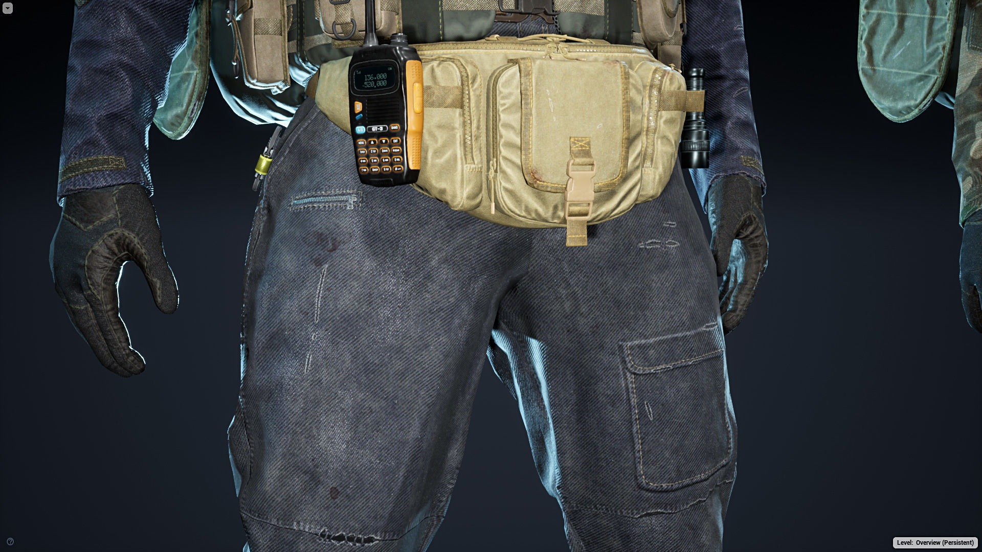 Post Apocalyptic Survivor Low-poly 3D model_9