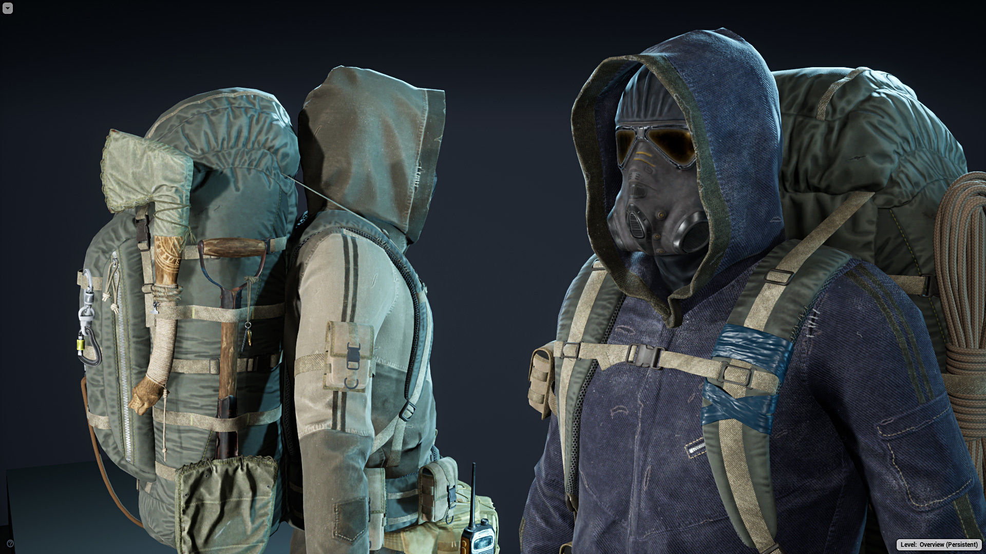 Post Apocalyptic Survivor Low-poly 3D model_6