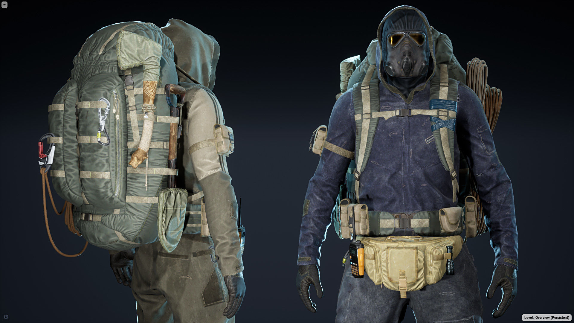 Post Apocalyptic Survivor Low-poly 3D model_10