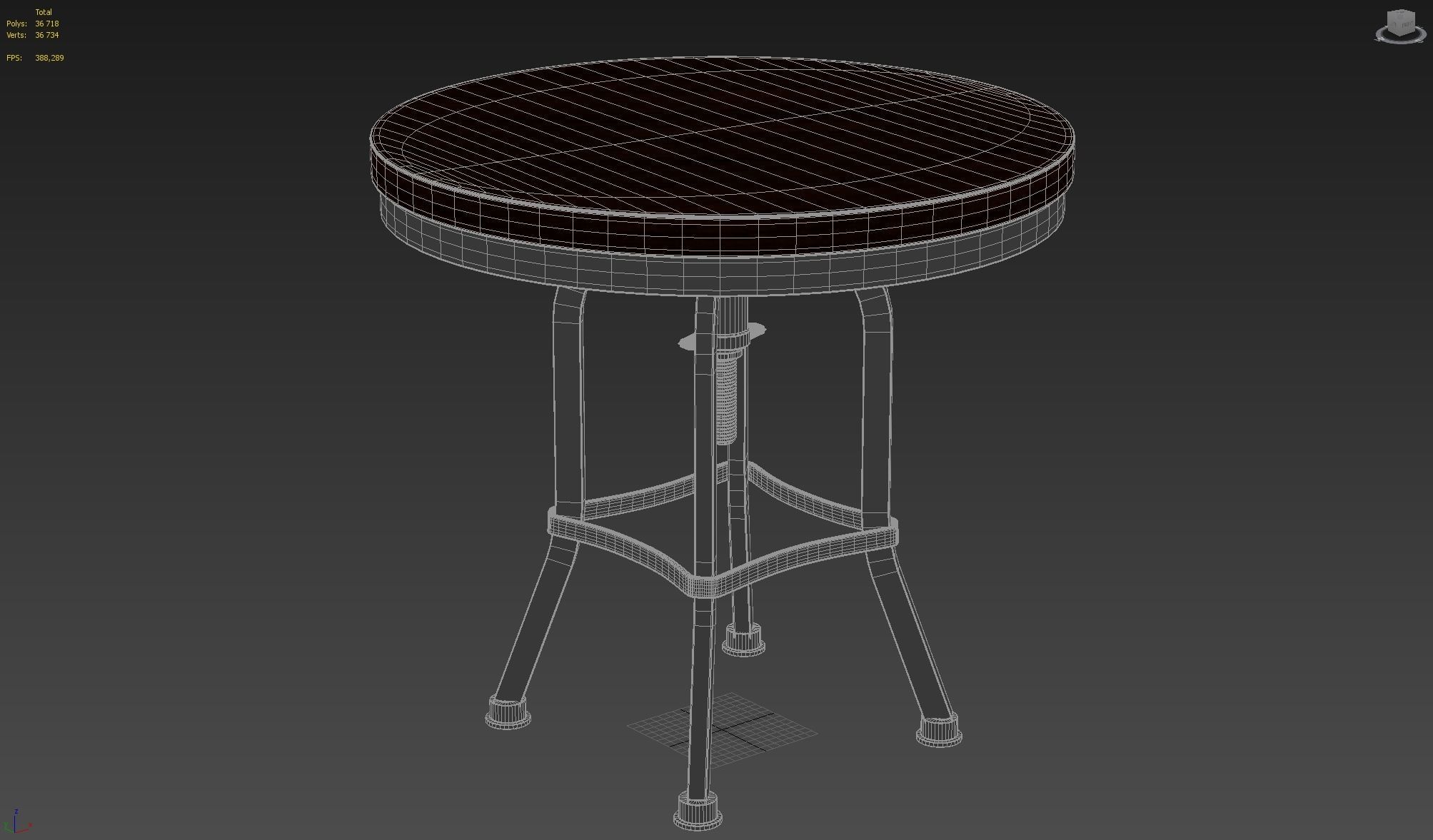 Weldon Side Table Free 3D model_9