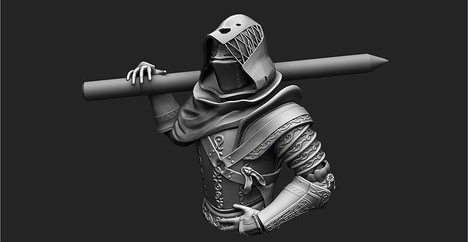 Fallen knight ds3 3D print model
