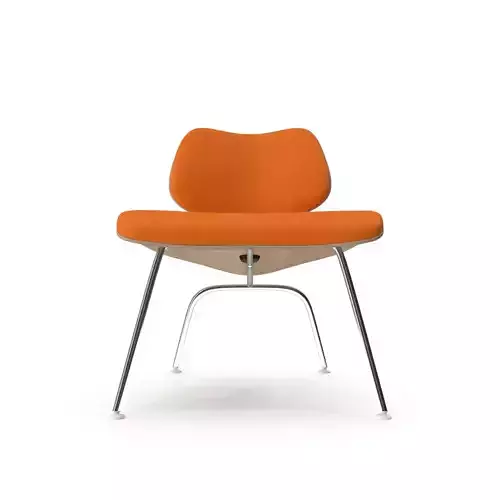 Eames Molded Plywood Lounge Chair With Metal Legs 3D model