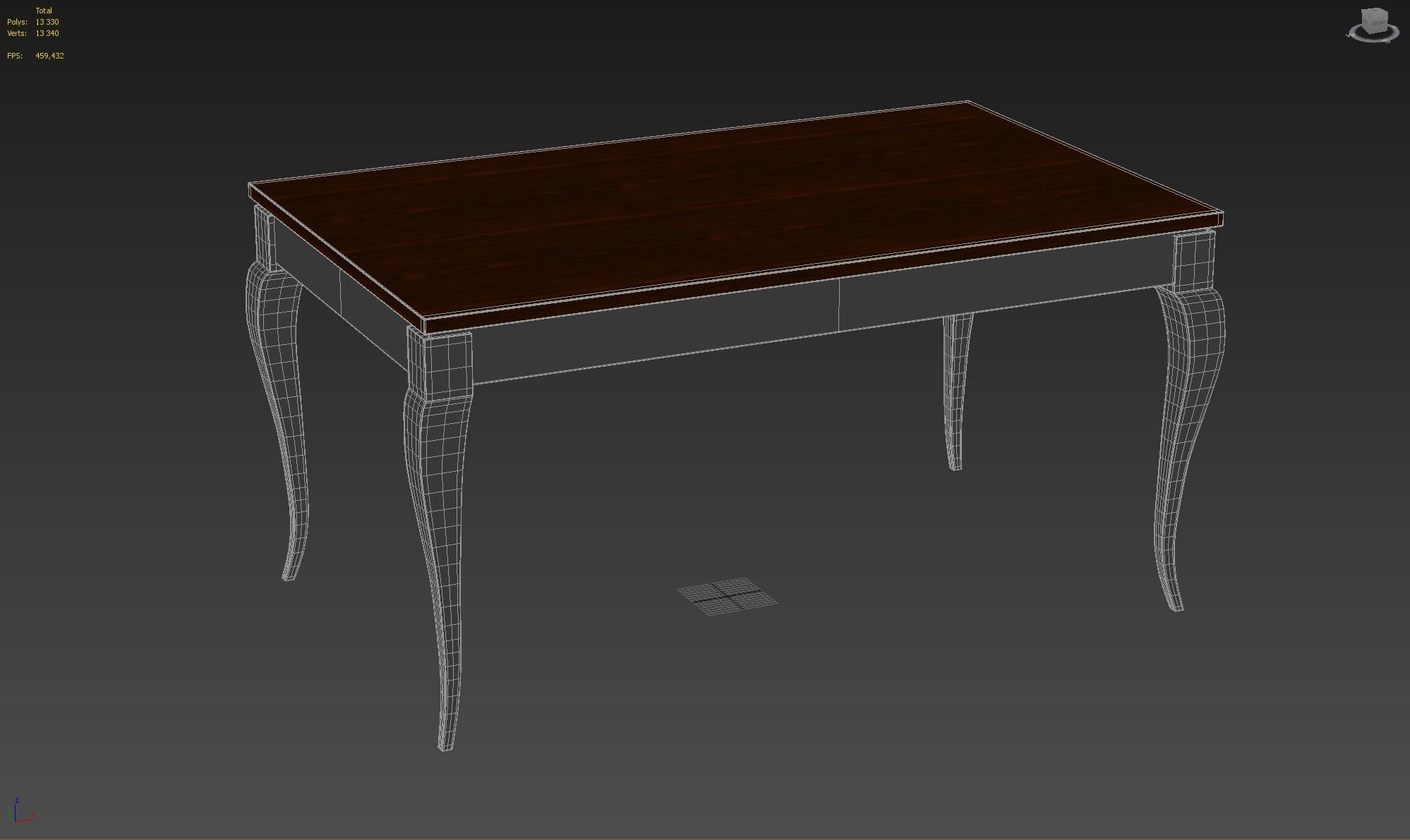Din Table Free 3D model_9
