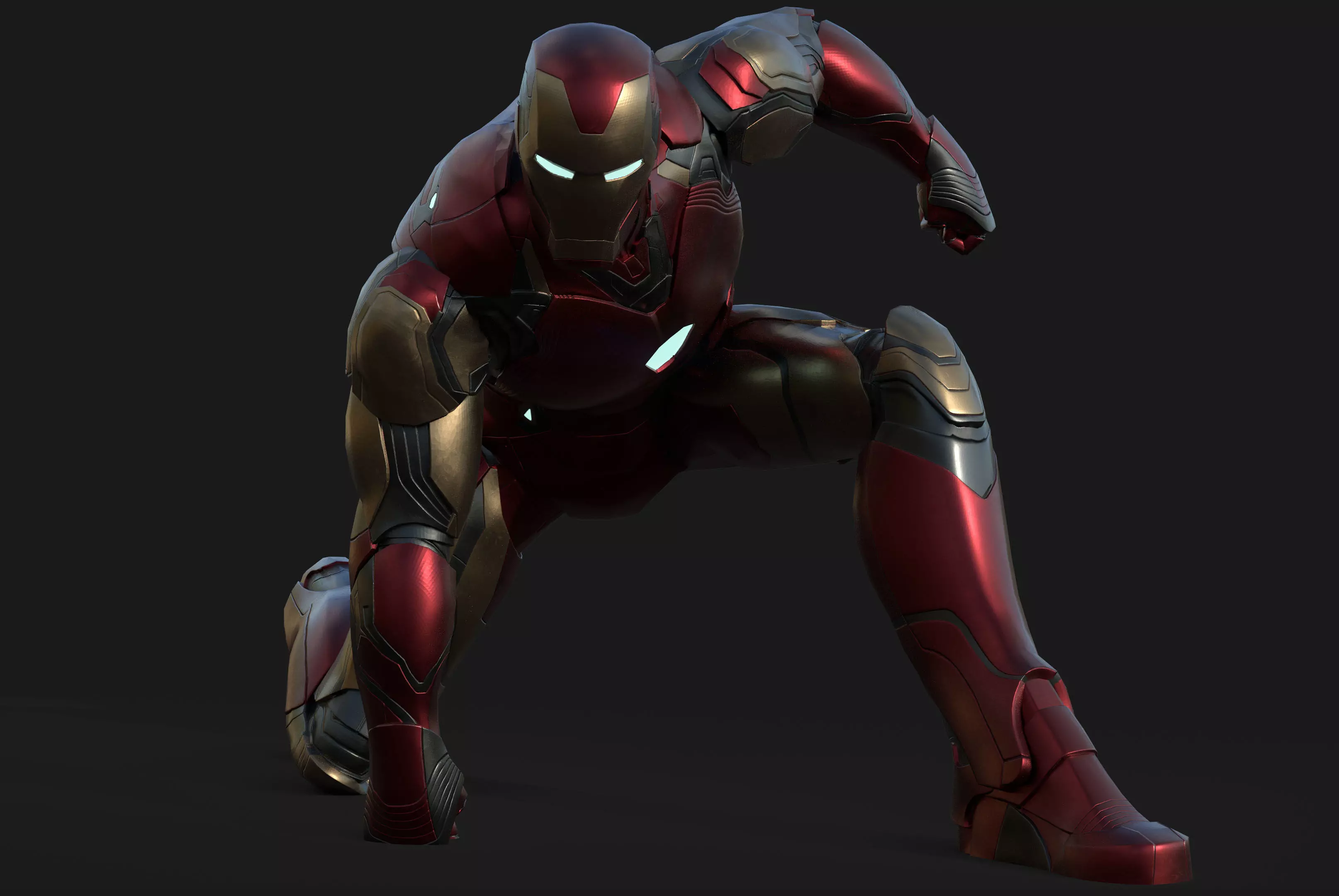 IRON MAN MARK 85 Low-poly 3D model