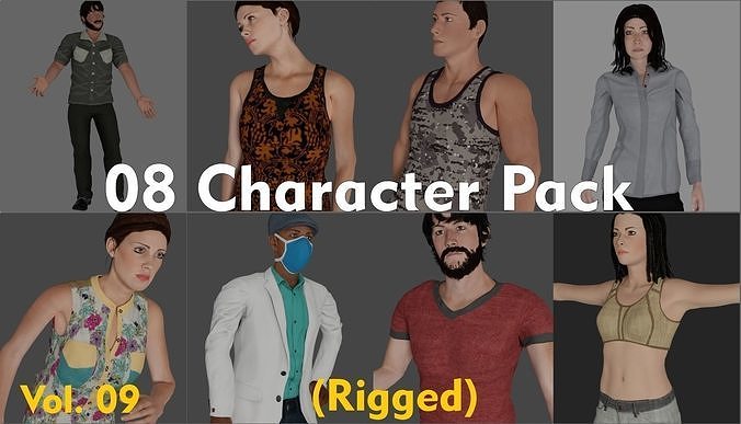 08 Character Pack Vol 9 3D model